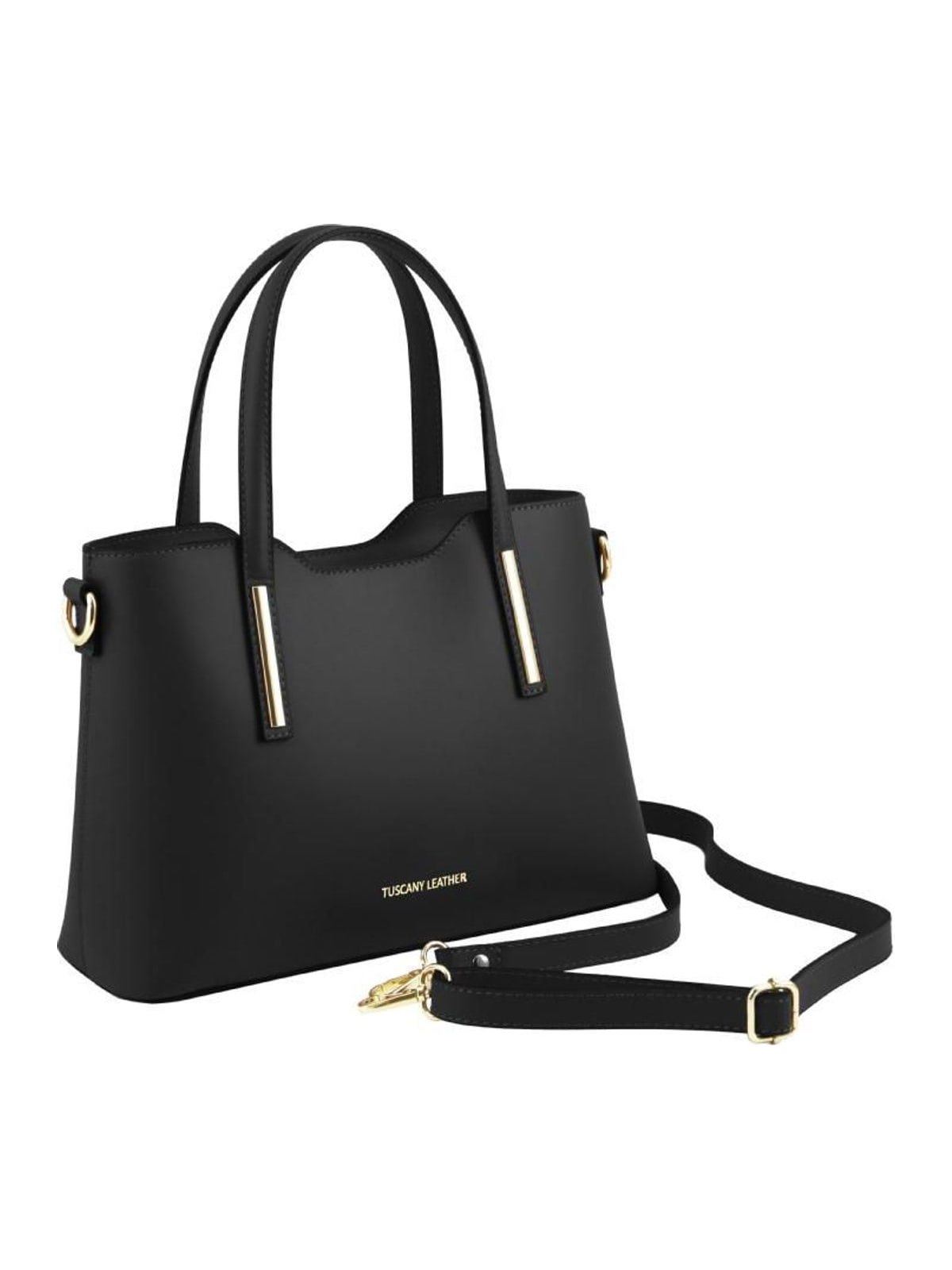 Γυναικεία Τσάντα Δερμάτινη TL141521 Tuscany Leather Olimpia S Μαύρο