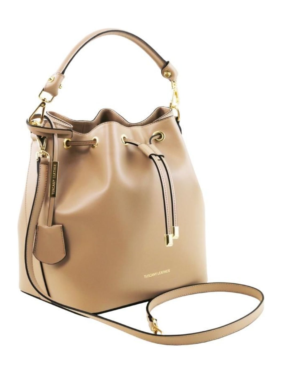 Γυναικεία Τσάντα Δερμάτινη Vittoria TL141531 Tuscany Leather Σαμπανιζέ Χρυσό