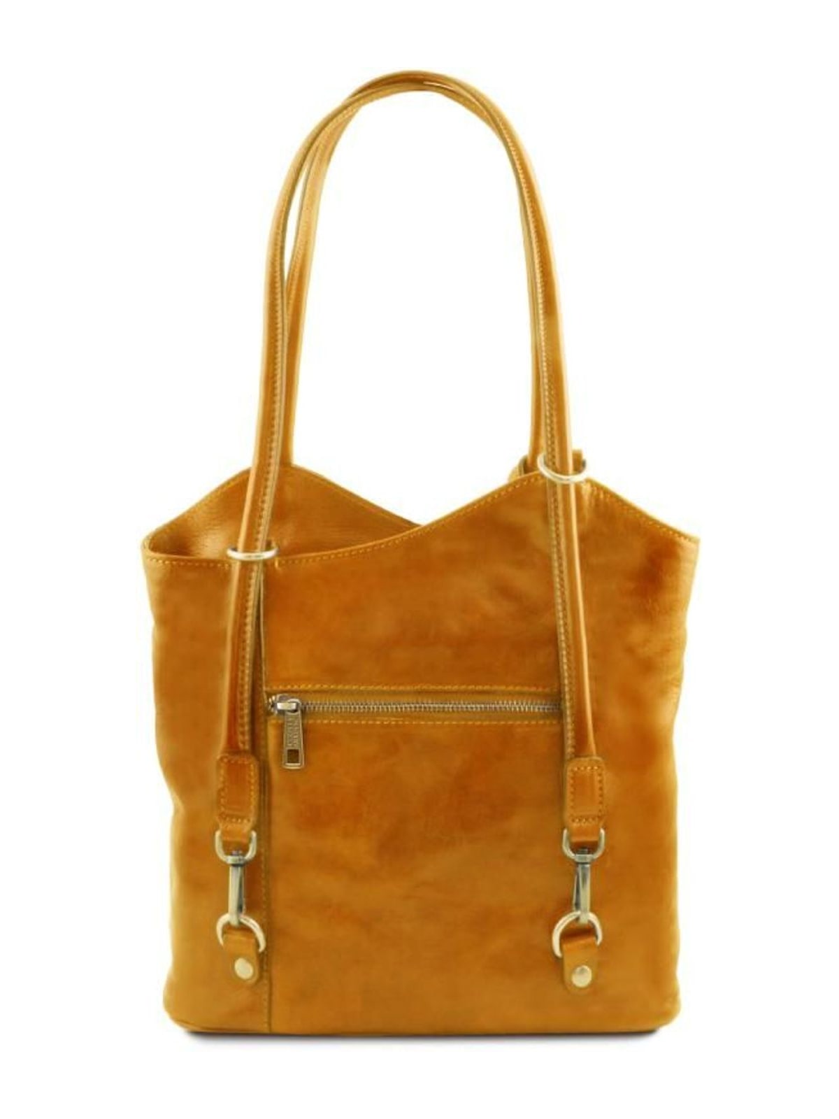 Tuscany Leather Γυναικεία Τσάντα Δερμάτινη Πλάτης & Ώμου TL141497 Tuscany Leather Patty Κίτρινο - 4