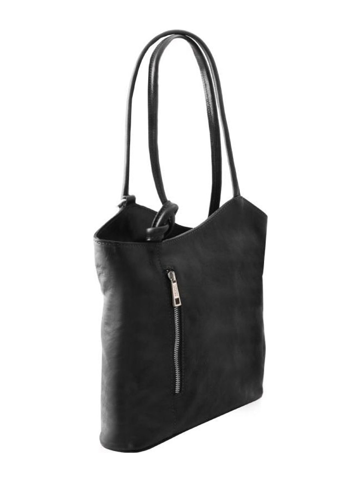 Tuscany Leather Γυναικεία Τσάντα Δερμάτινη Πλάτης & Ώμου TL141497 Tuscany Leather Patty Μαύρο - 4