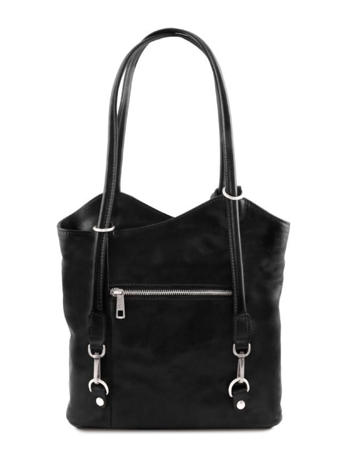 Tuscany Leather Γυναικεία Τσάντα Δερμάτινη Πλάτης & Ώμου TL141497 Tuscany Leather Patty Μαύρο - 5