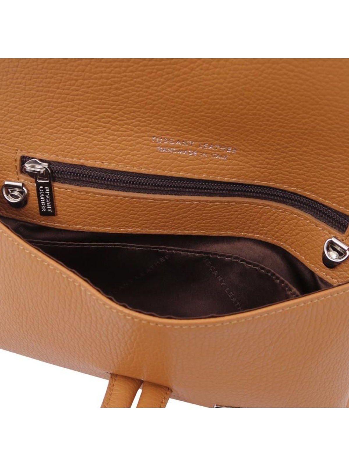 Γυναικείο Τσαντάκι Clutch TL141990 Tuscany Leather Κονιάκ Καφέ