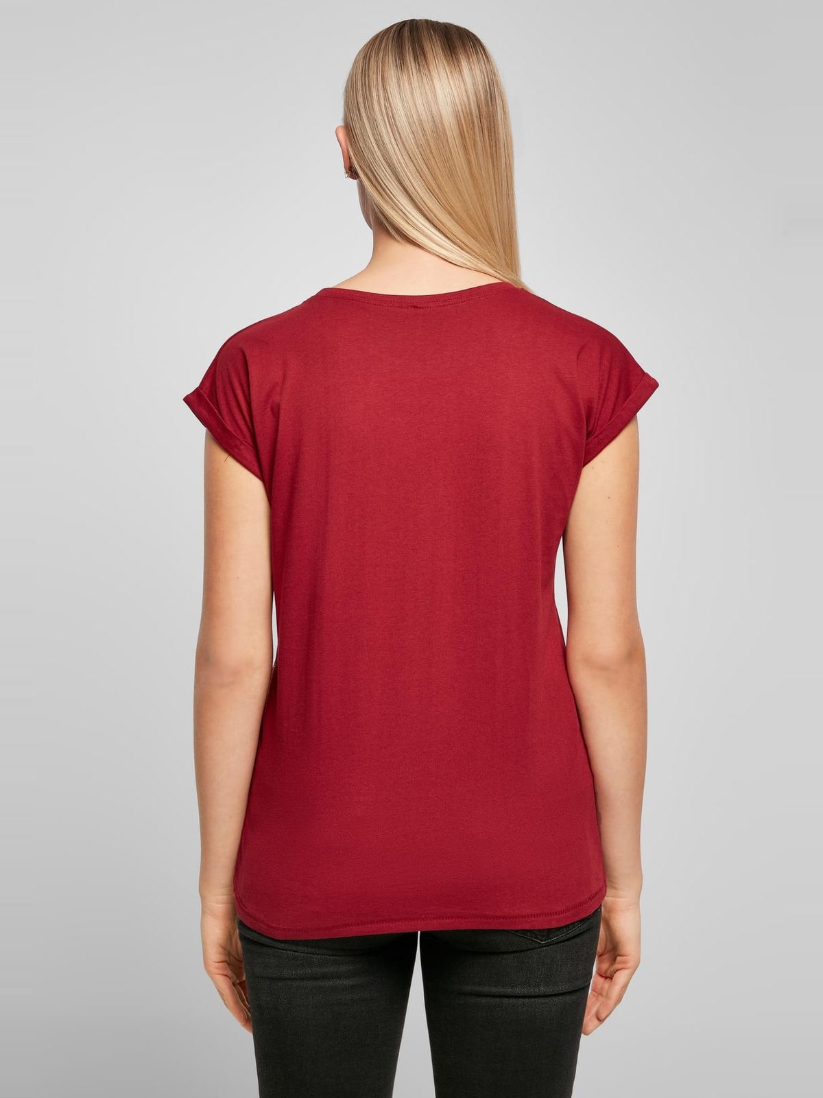 Γυναικείο T-Shirt BY021 Build Your Brand Ladies Extended Shoulder Tee Burgundy
