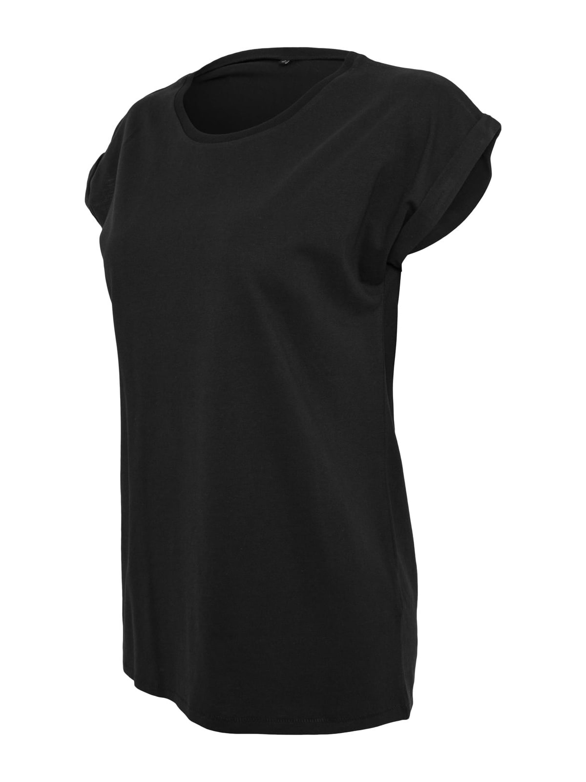 Γυναικείο T-Shirt BY021-00007 Build Your Brand Ladies Extended Shoulder Tee Black