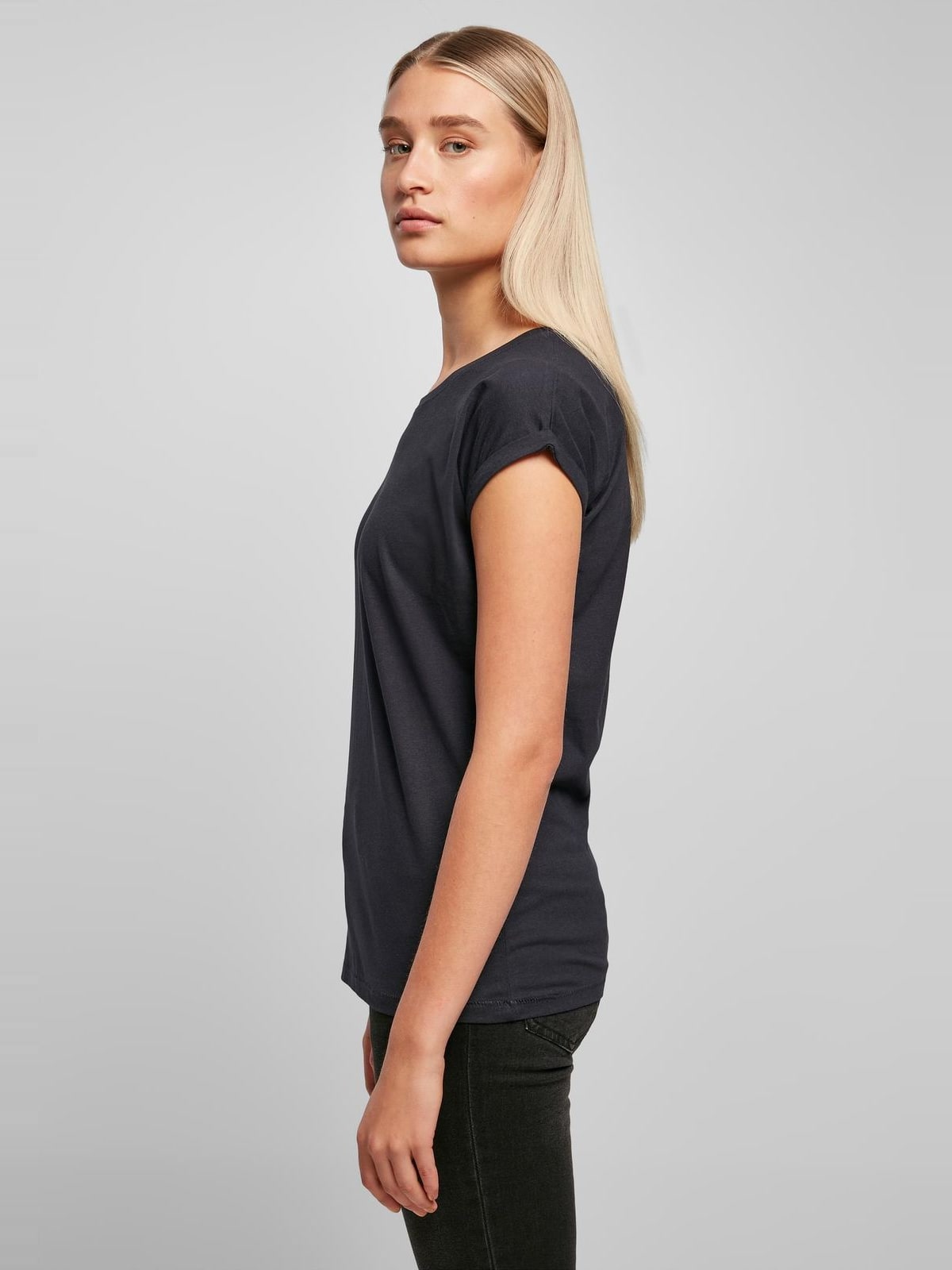 Γυναικείο T-shirt BY021 Build Your Brand Black Navy