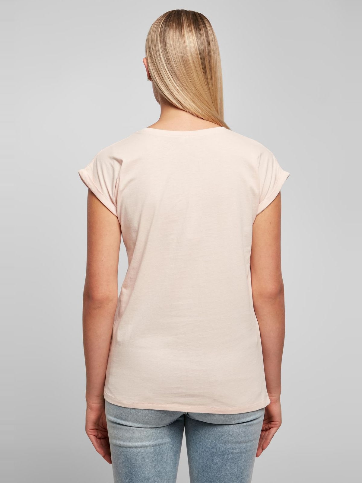 Γυναικείο T-shirt Extended Shoulder BY021 Build Your Brand Black Pink