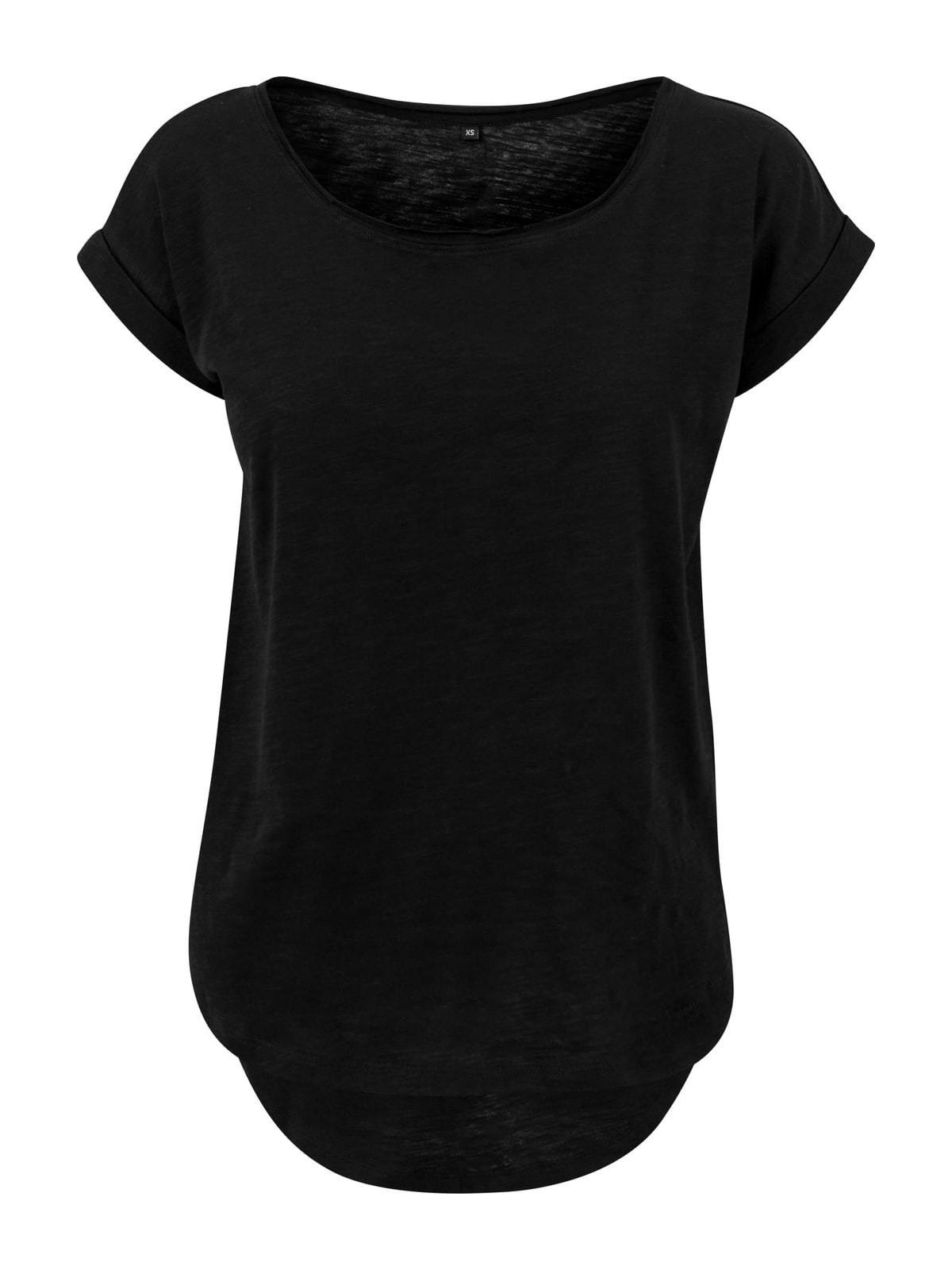 Γυναικείο T-Shirt Ladies Long Slub BY036 Build Your Brand Black