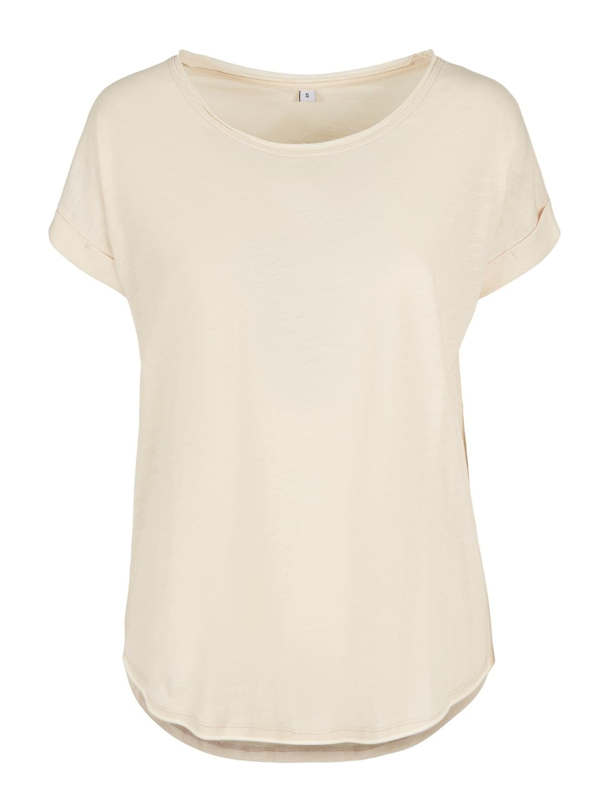 Γυναικείο T-Shirt Ladies Long Slub BY036 Build Your Brand White Sand Whitesand