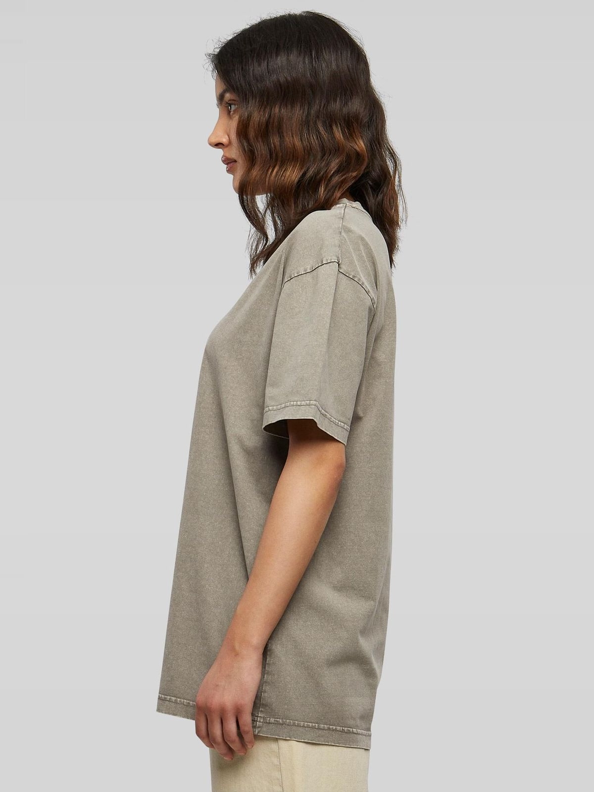 Γυναικείο Πουκάμισο BY270-02726 Build Your Brand Acid Wash Oversized Asphalt