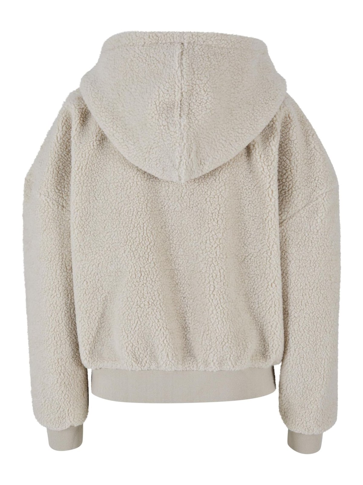 Ladies Oversized Sherpa Zip Hoody Urban Classics TB6133-04732 wetsand