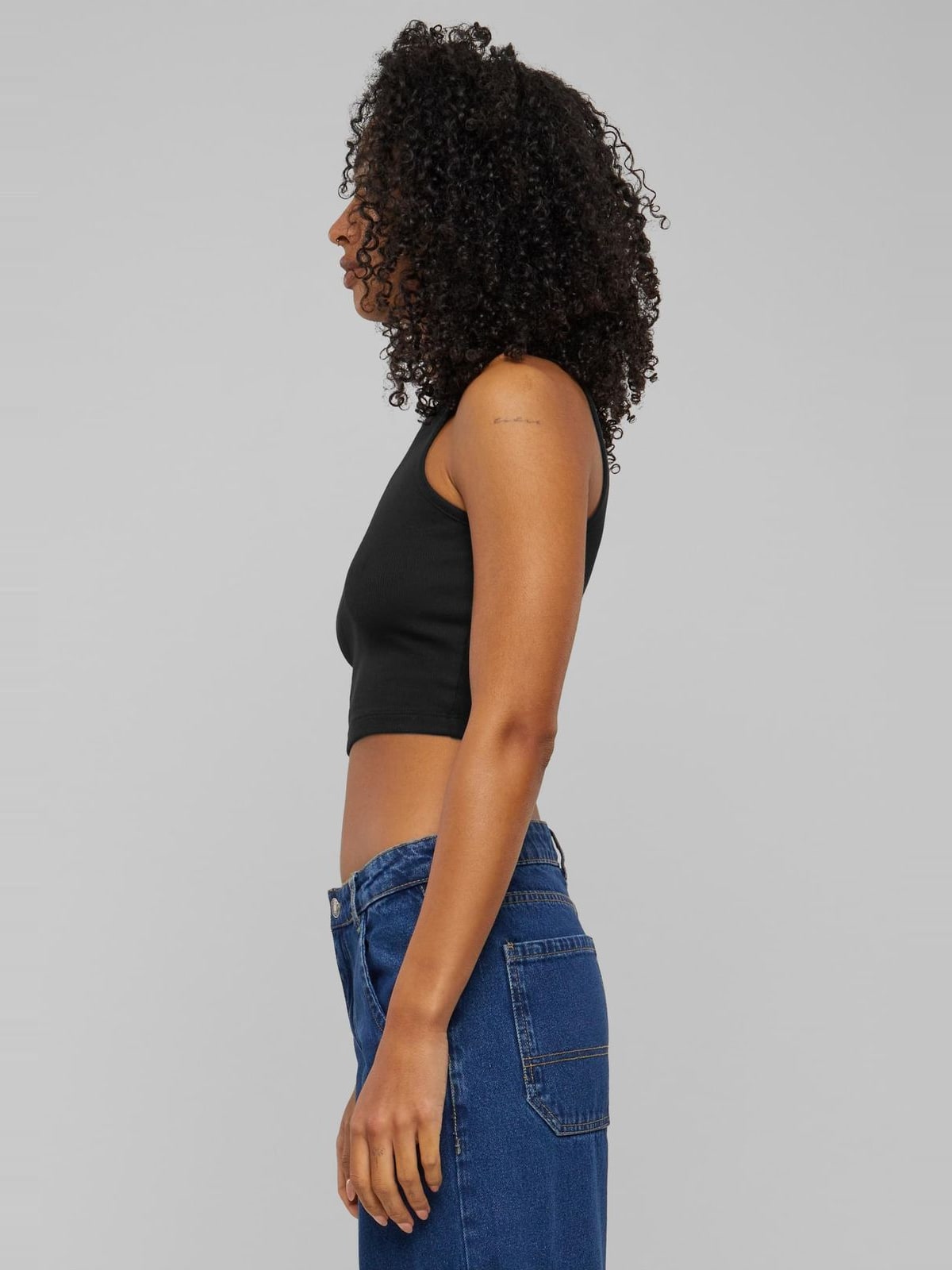 Γυναικείο Cropped Rib Top TB6185 Urban Classics Black