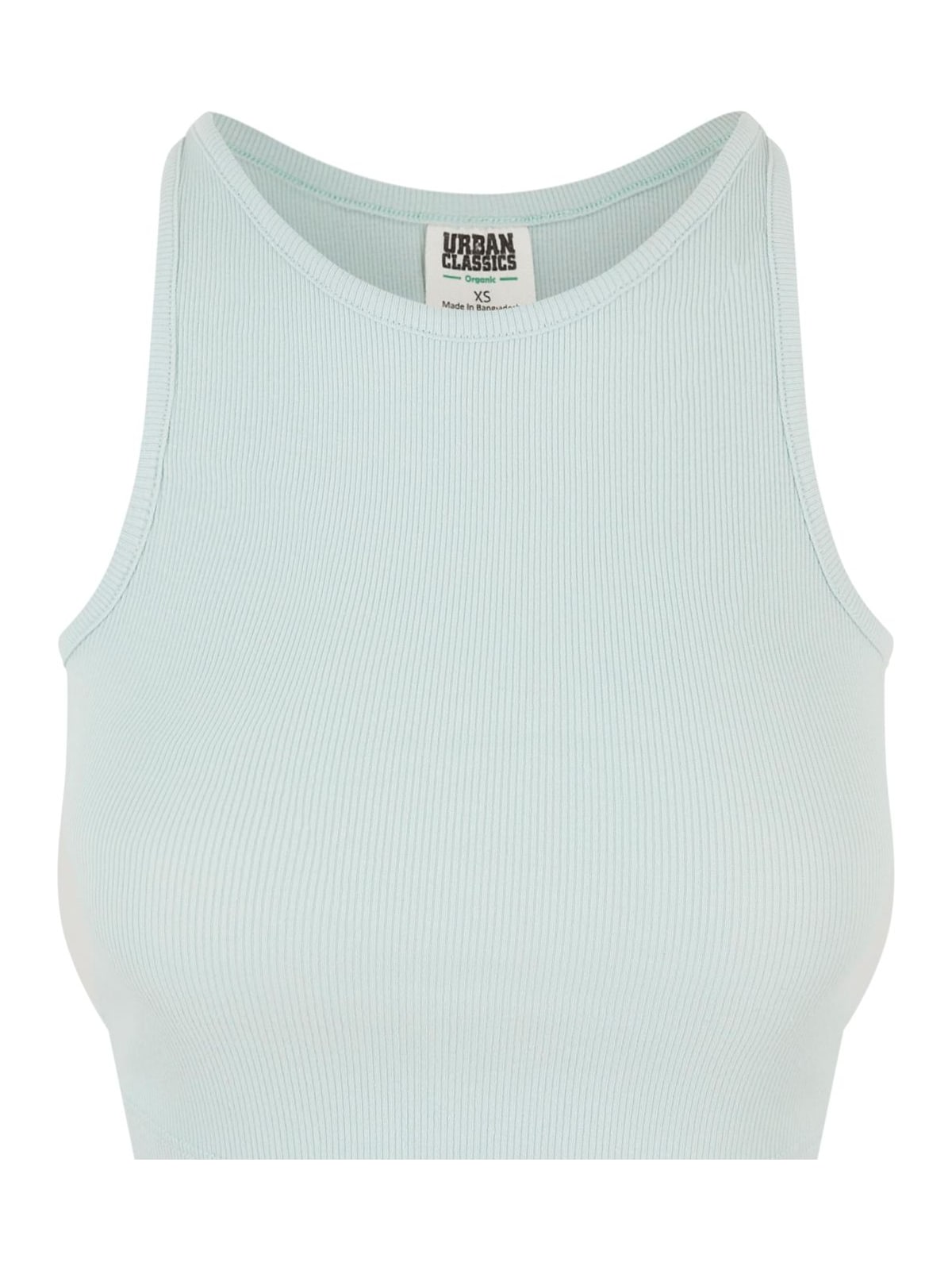 Ladies Organic Cropped Rib Top Urban Classics TB6185 frostmint