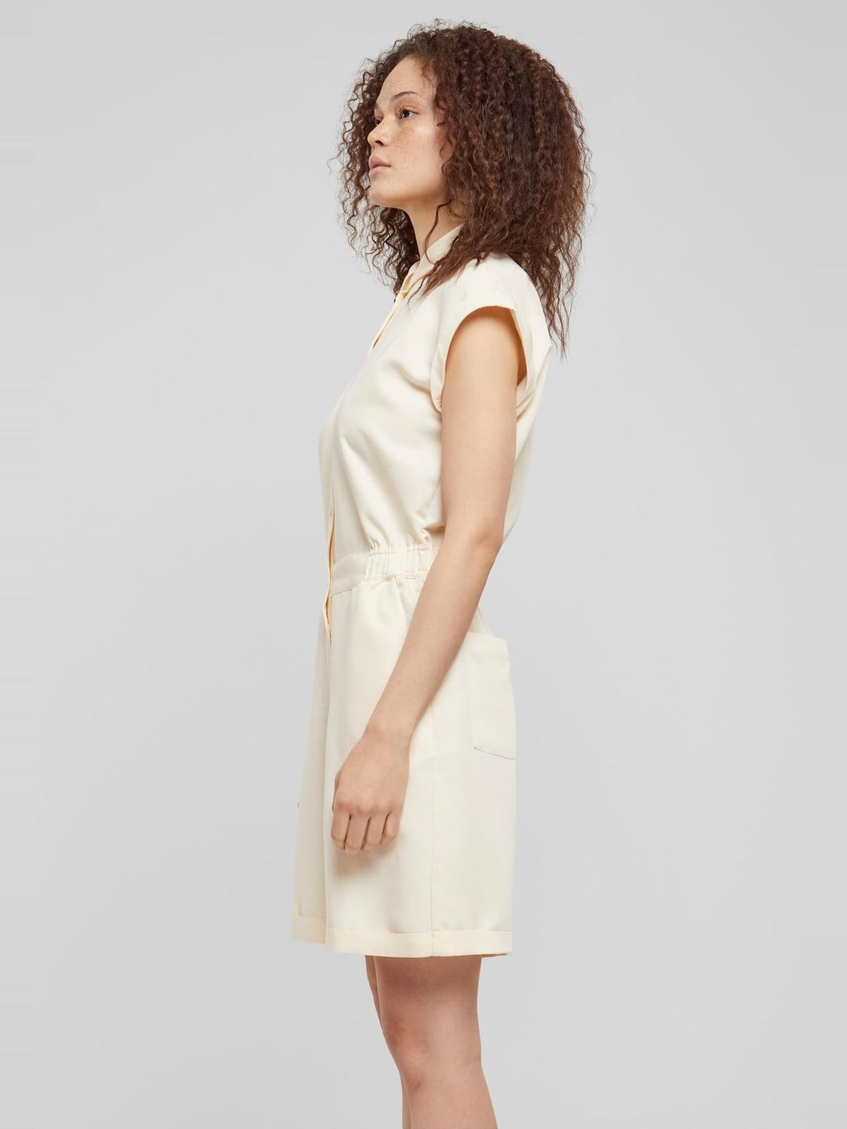 Ladies Viscose Twill Jumpsuit Urban Classics TB6199 whitesand