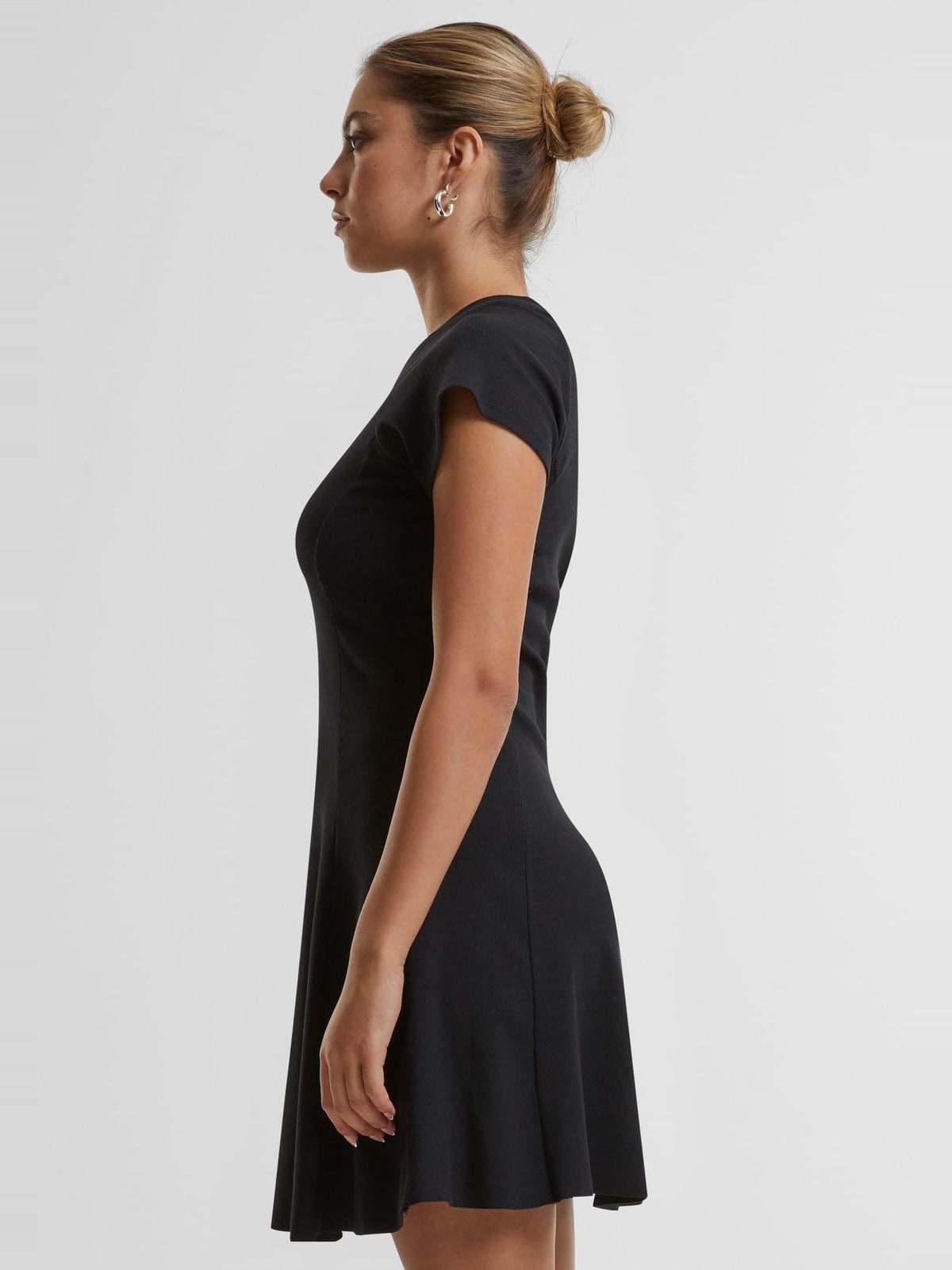 Γυναικείο Φόρεμα Skater Rib TB6201 Urban Classics Black