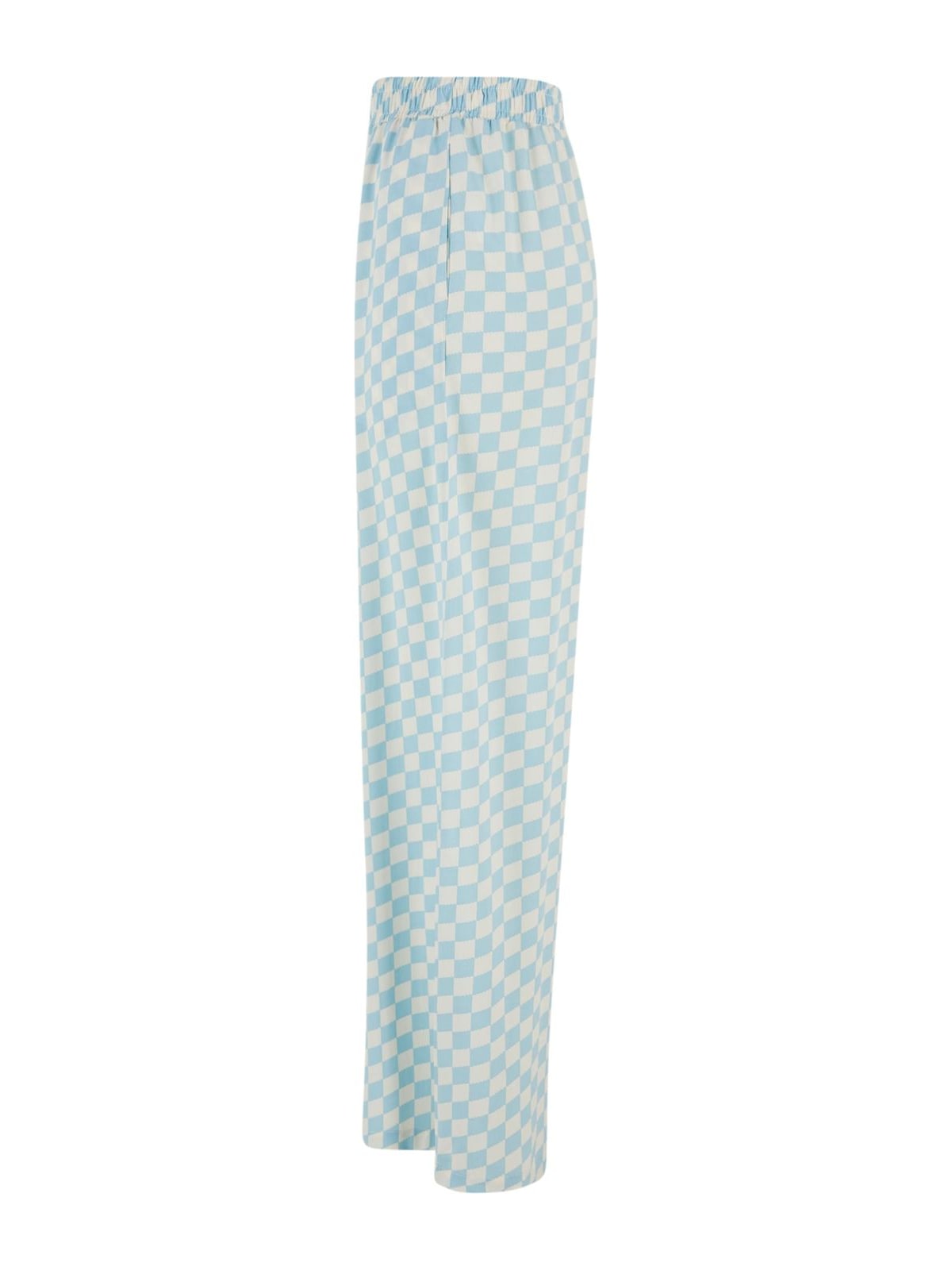 Ladies Viscose Resort Παντελόνι Urban Classics TB6218-12886 oceanbluecheck