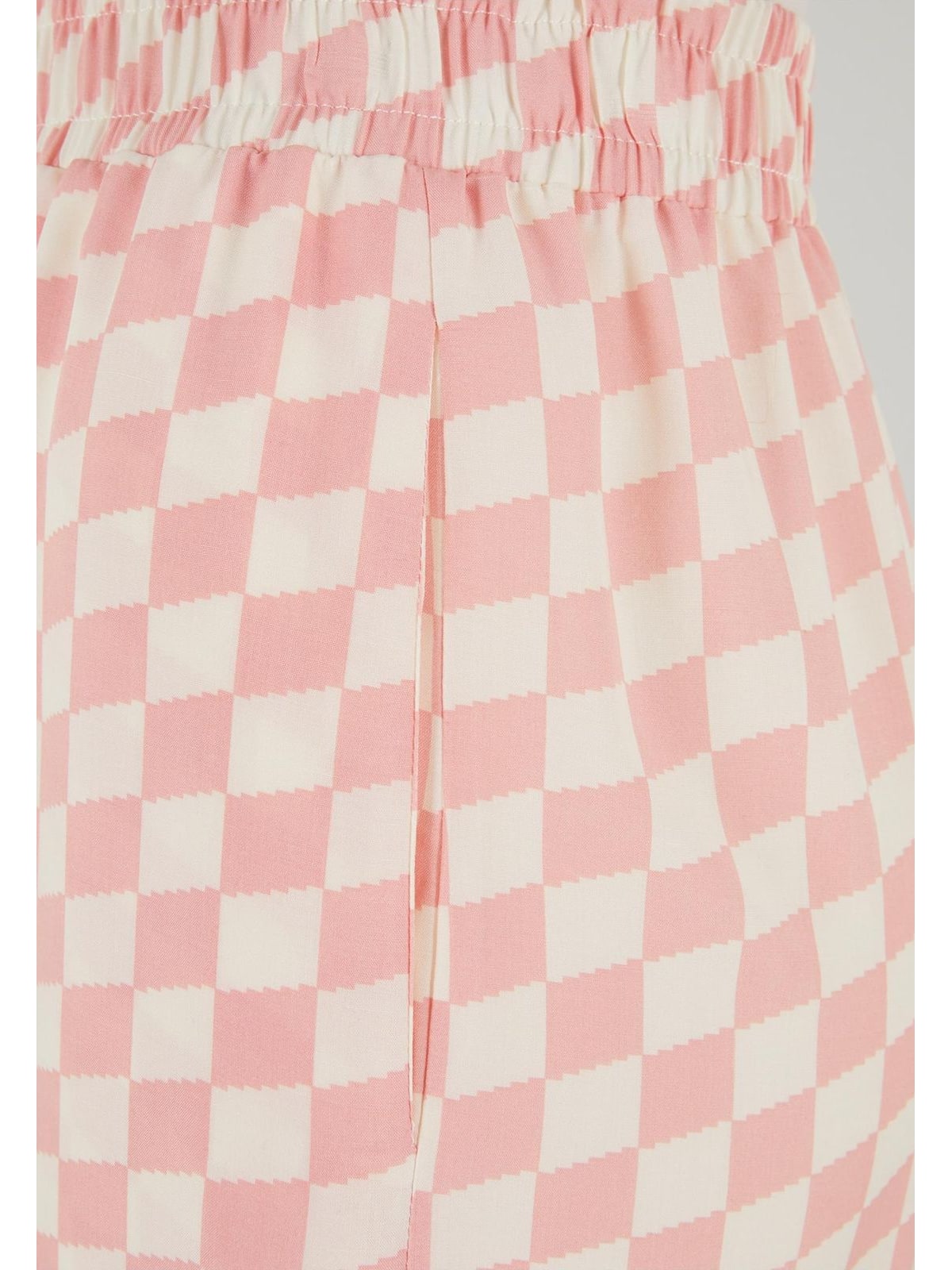Γυναικείο Resort Παντελόνι Βισκόζη TB6218 Urban Classics lemonadepinkcheck
