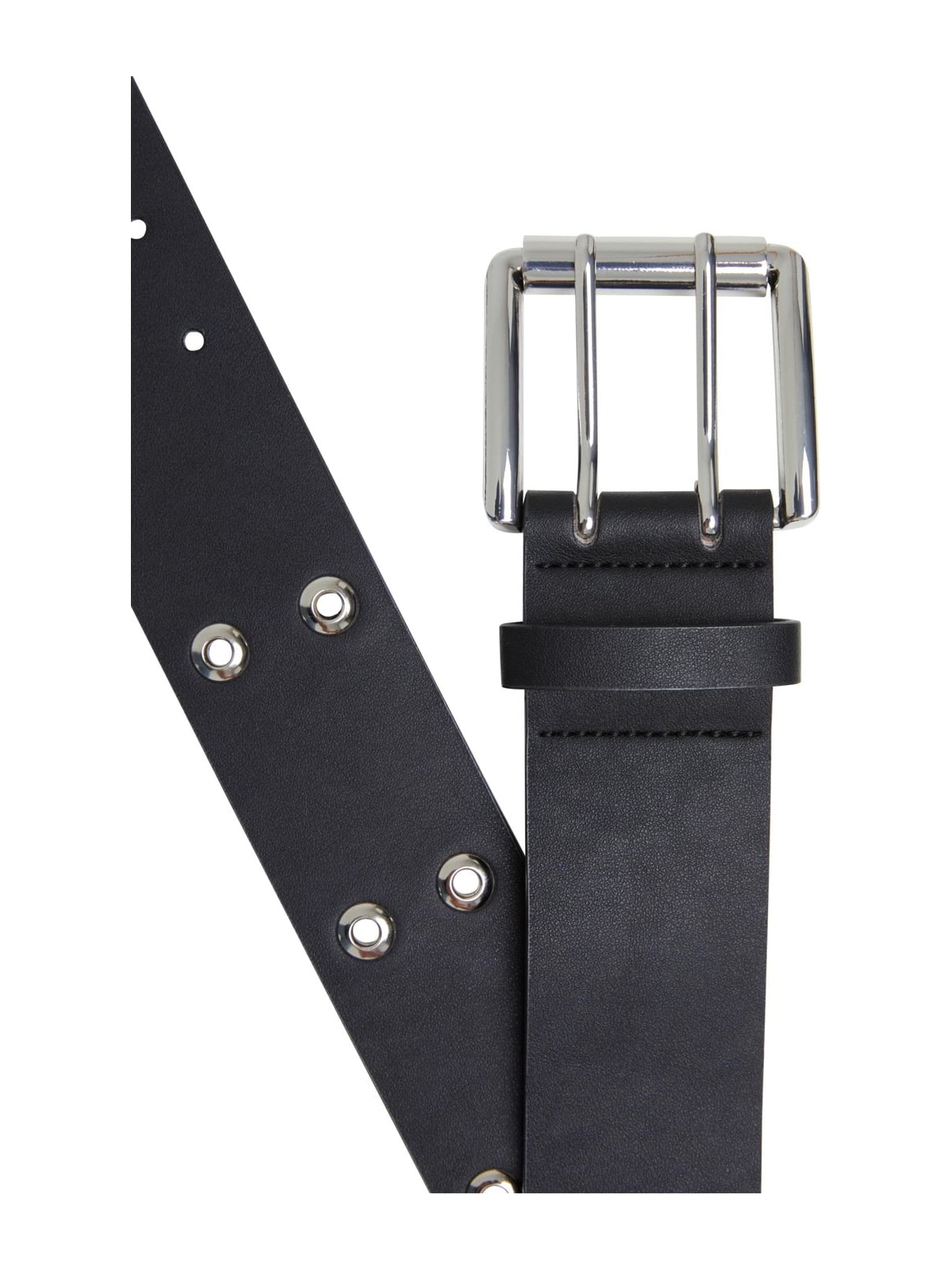 Double Eyelet PU Ζώνη Urban Classics TB6813-00007 black