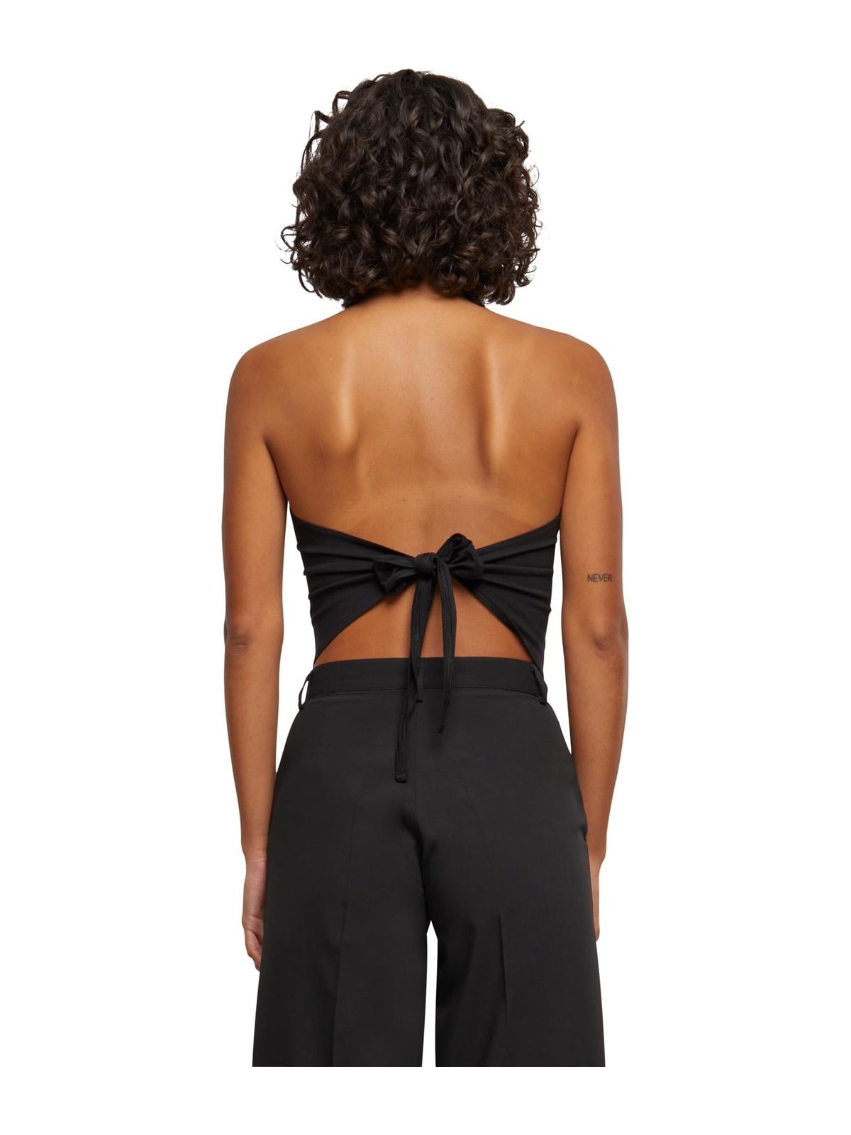 Ladies Knotted Bandeau Top Urban Classics TB6872 black