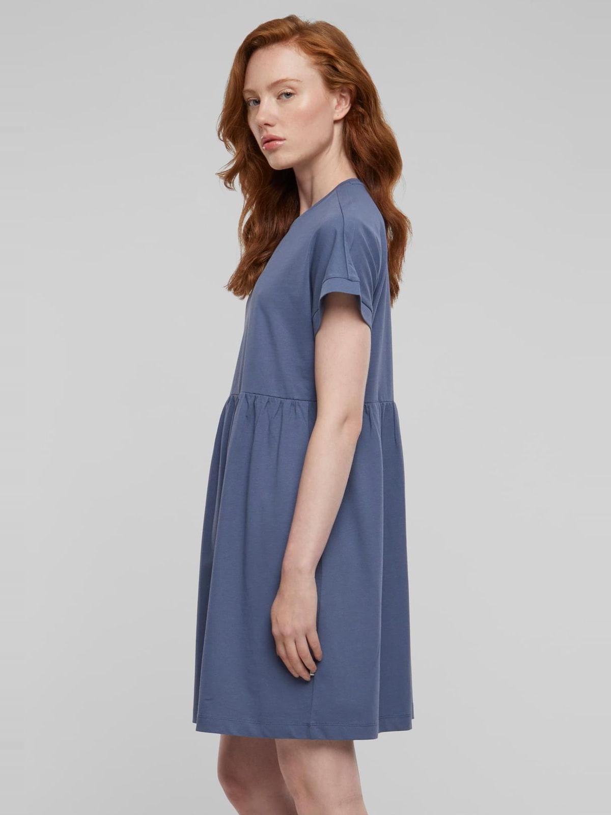 Γυναικείο Φόρεμα T-Shirt Organic Empire Valance TB5040 Urban Classics Vintageblue