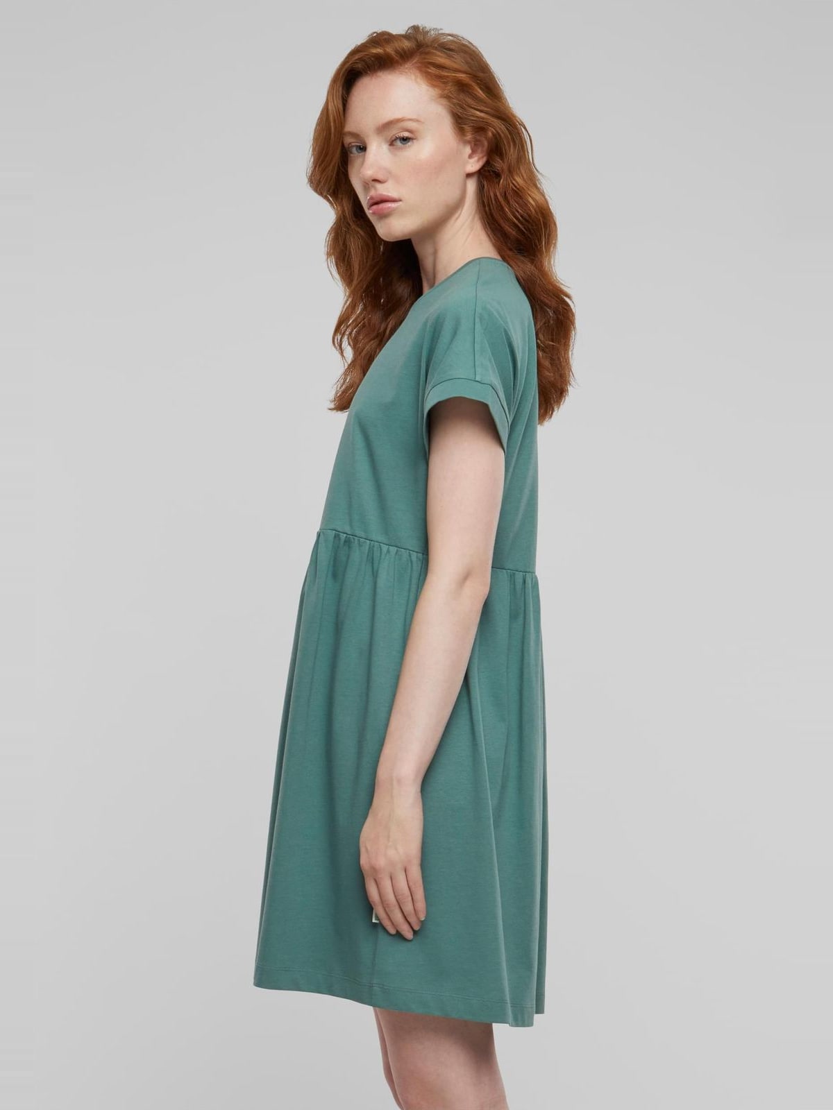 Γυναικείο Φόρεμα TB5040 Urban Classics Organic Empire Valance Tee Dress paleleaf