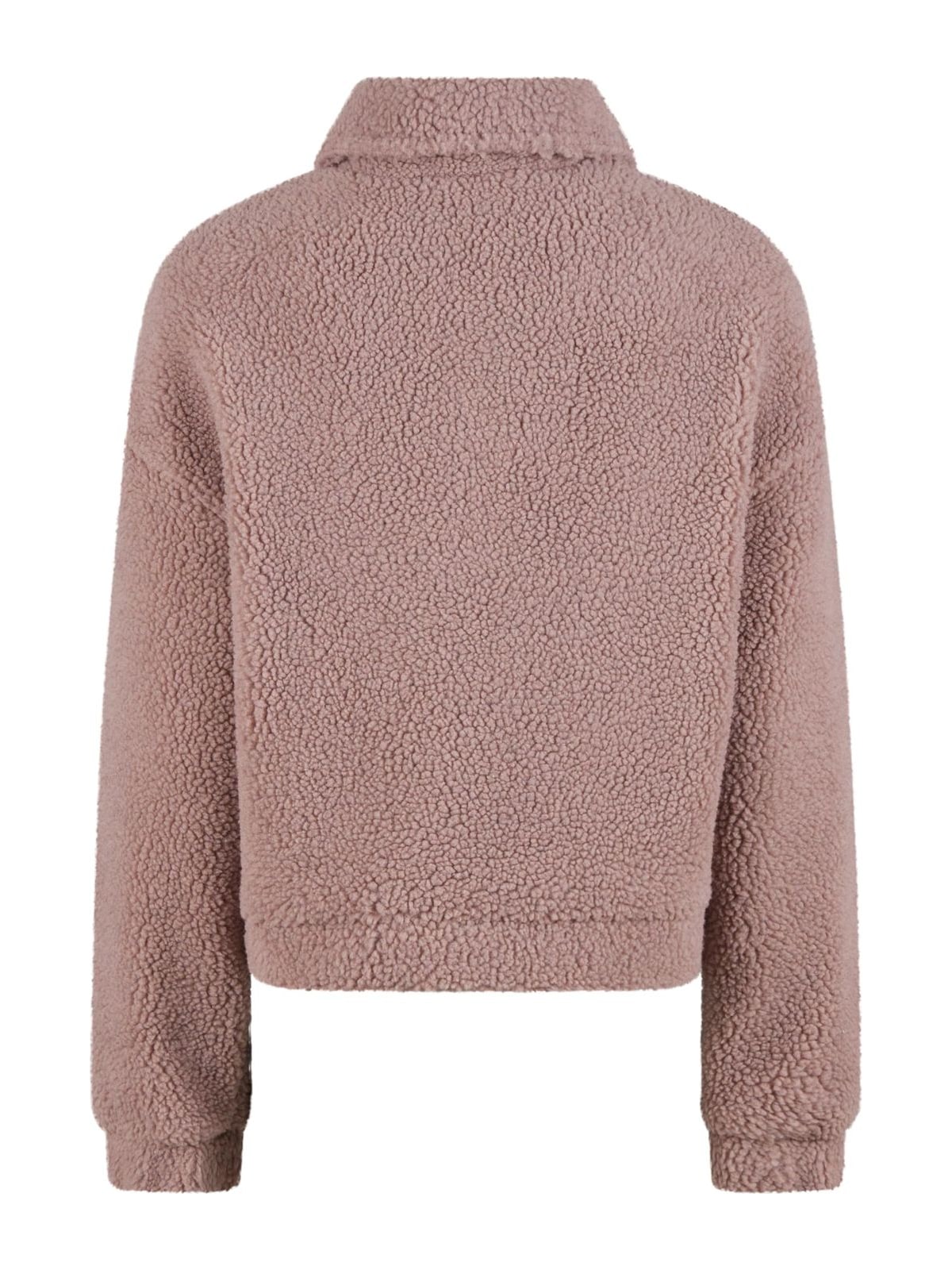 Ladies Short Sherpa Button Jacket Urban Classics TB6720-02913 Duskrose