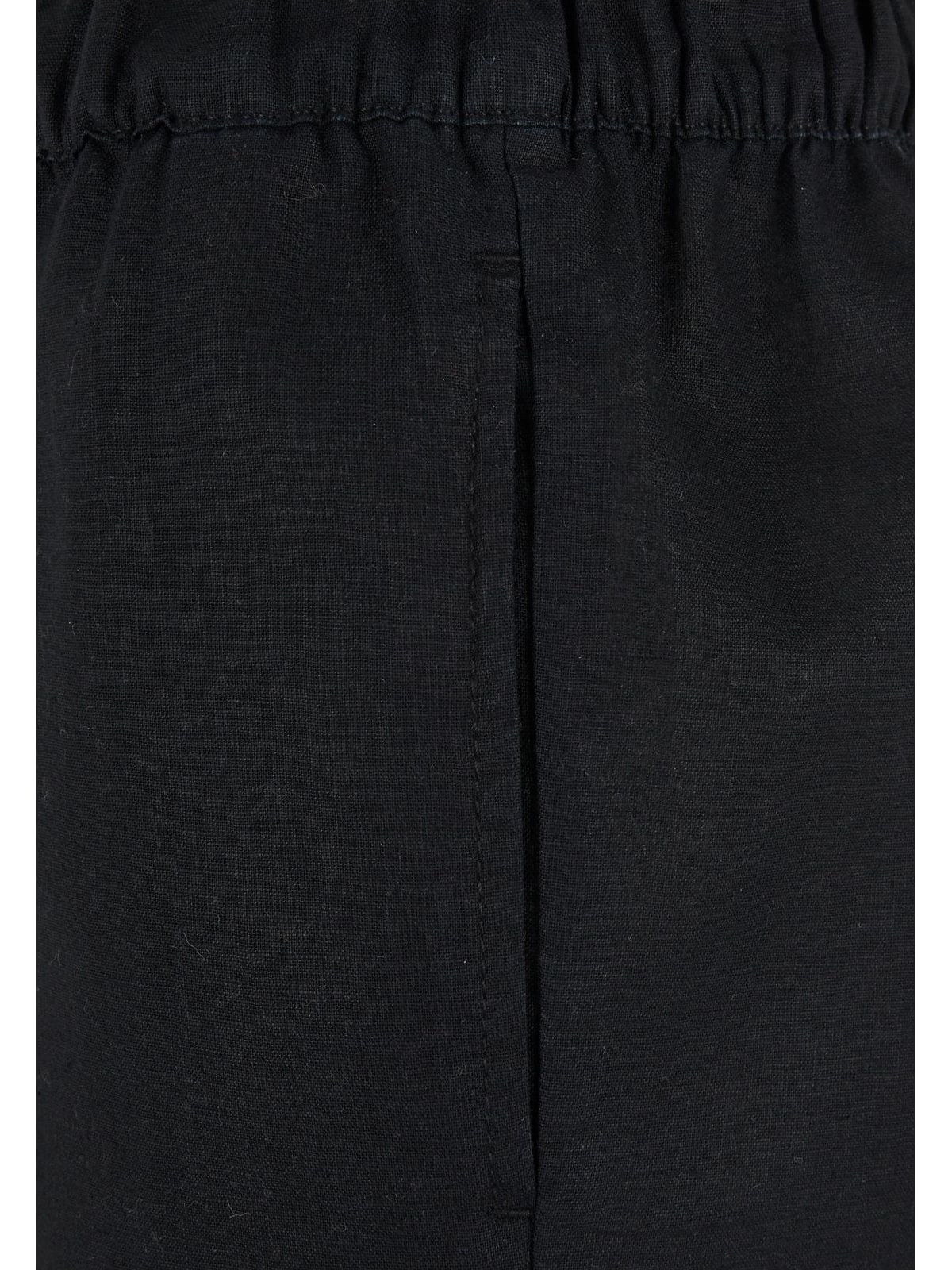 Γυναικείο Λινό Παντελόνι Wide TB6850 Urban Classics Black