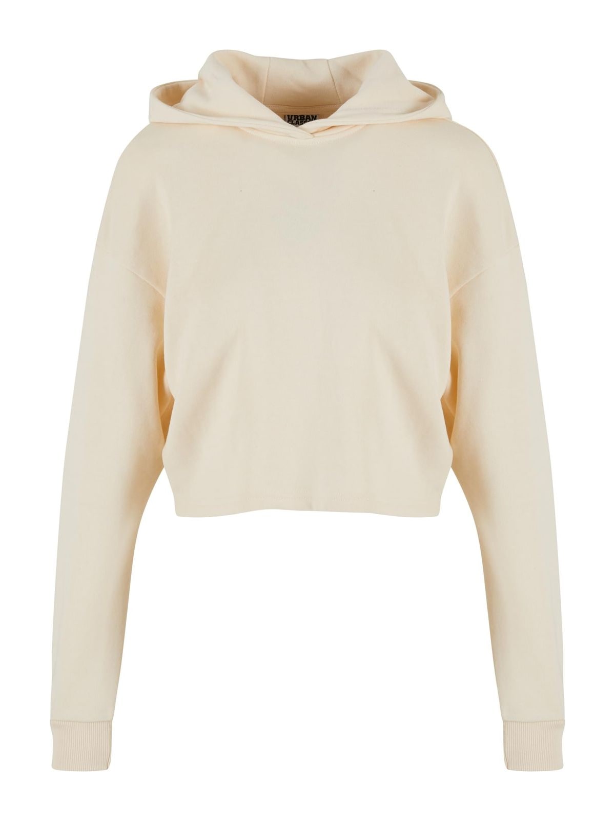 Ladies Oversized Cropped Light Terry Hoodie Urban Classics TB6854-02903 Whitesand