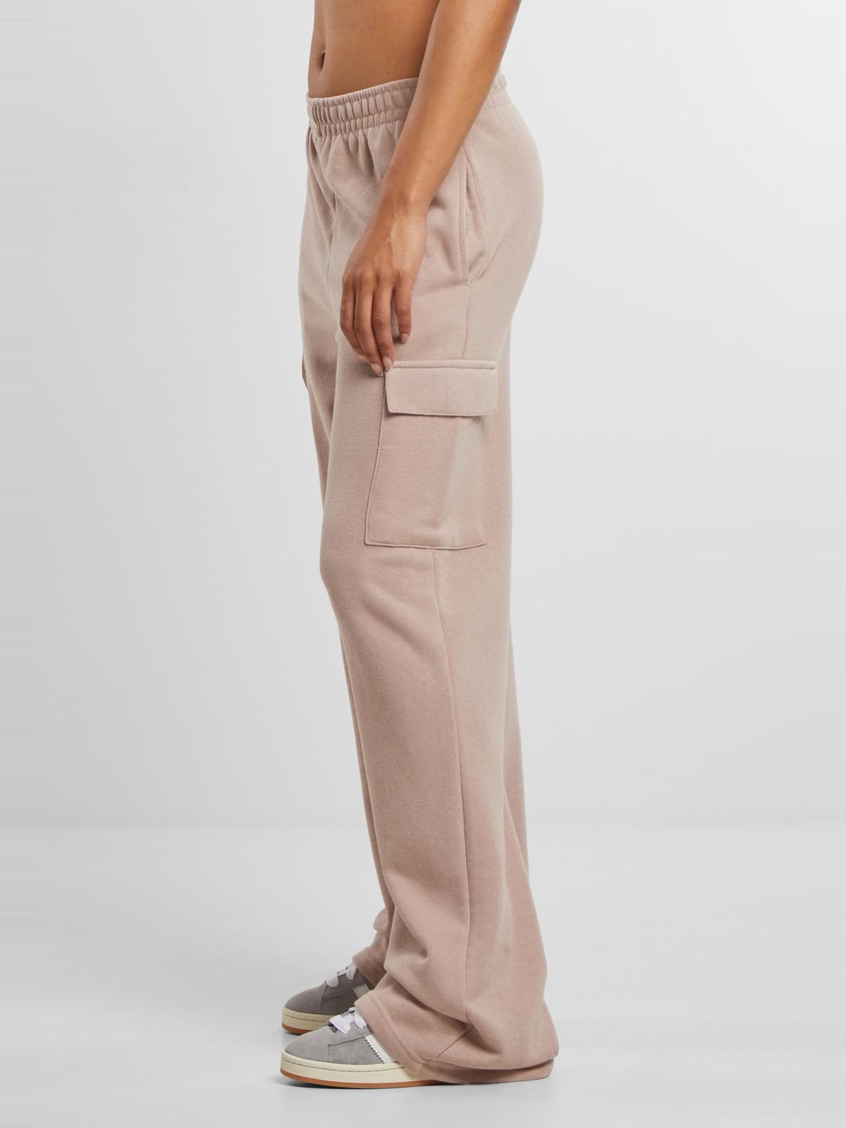 Ladies Baggy Light Terry Sweat Pants Urban Classics TB6857-02913 Duskrose