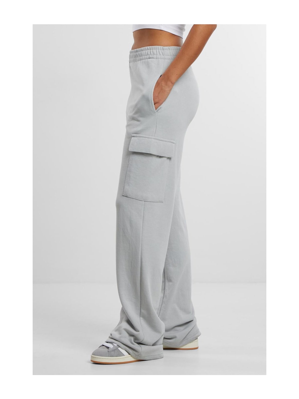 Ladies Baggy Light Terry Sweat Pants Urban Classics TB6857-02946 Lightasphalt