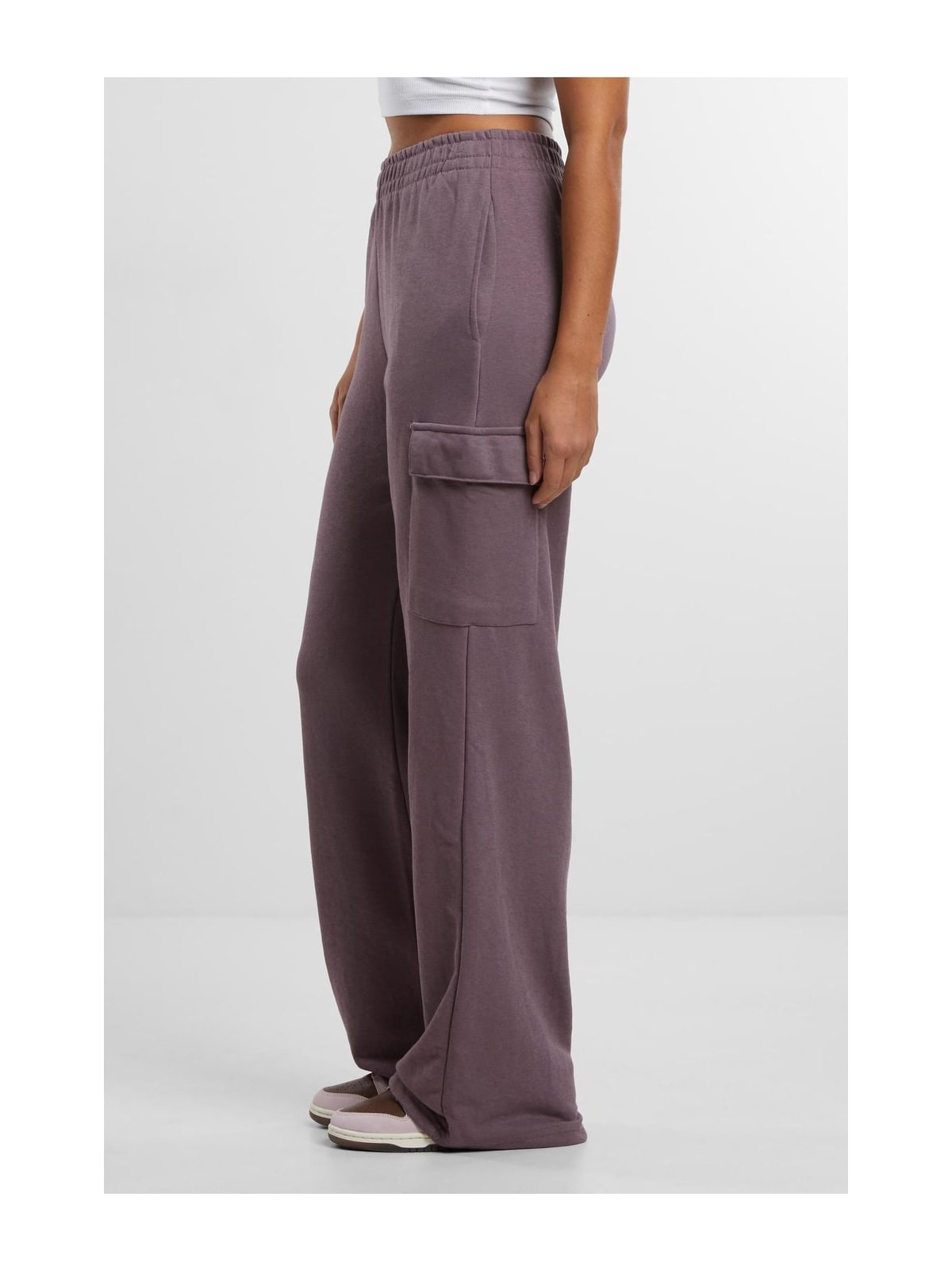 Ladies Baggy Light Terry Sweat Pants Urban Classics TB6857-17534 Fadedpurple
