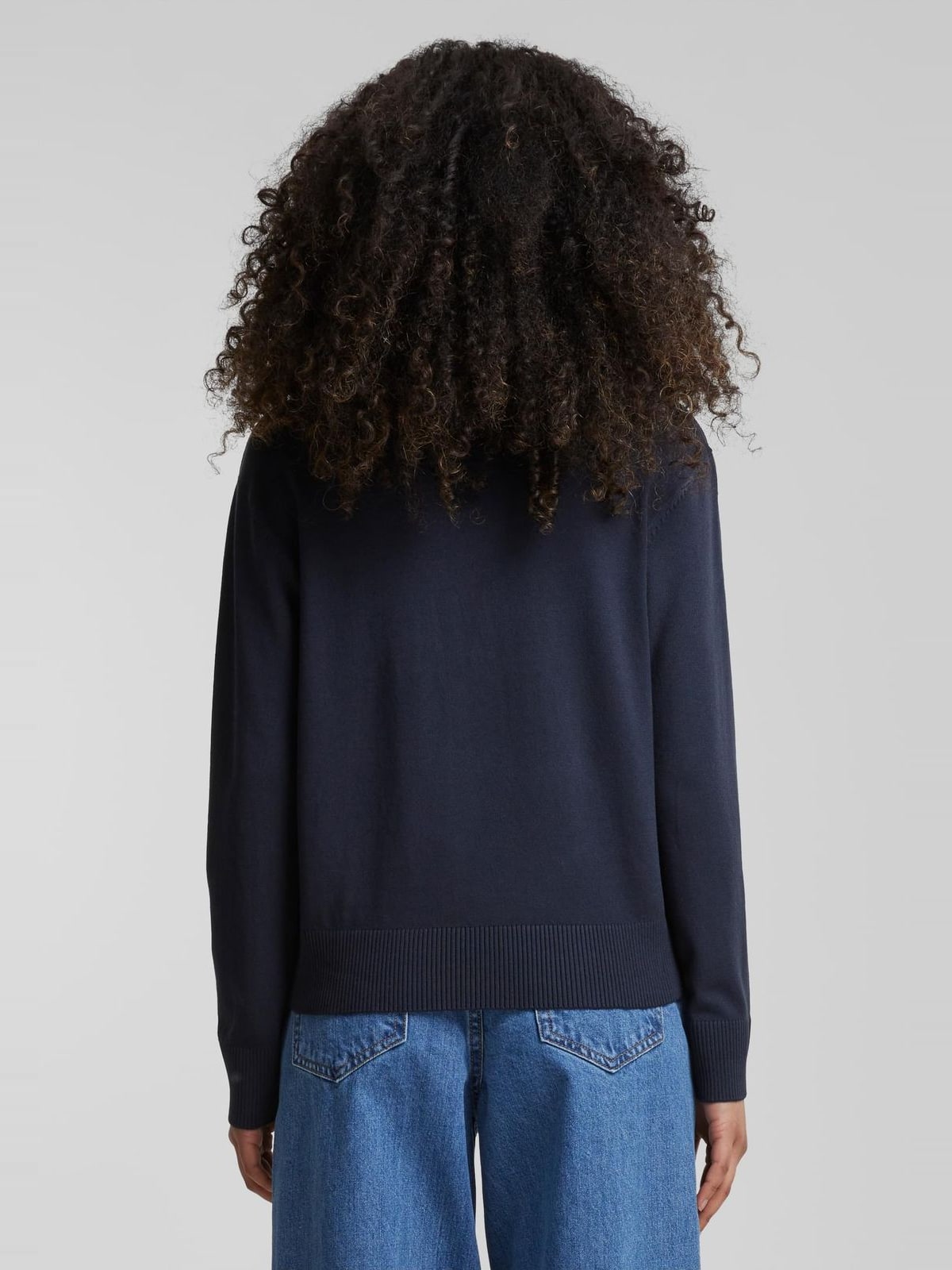Ladies Knitted Roundneck Sweater Urban Classics TB6902-00155 Navy