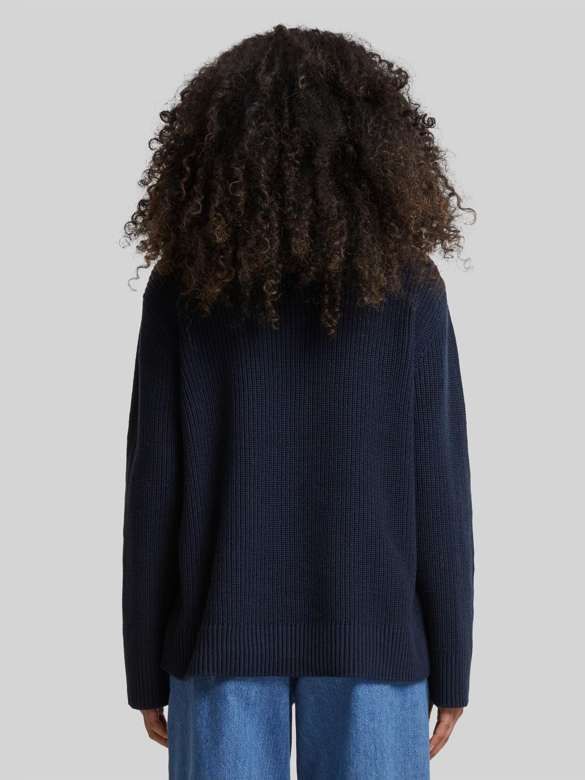 Ladies Rib Knit Sweater Urban Classics TB7116-00155 Navy