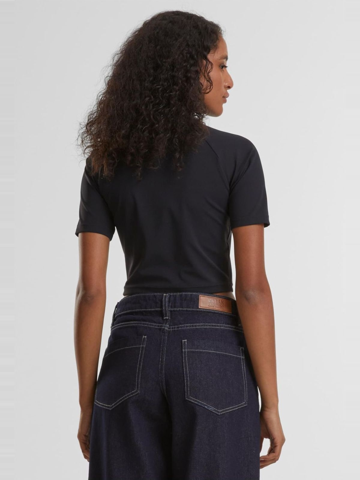 Γυναικείο T-Shirt High Neck Short Tee TB7137 Urban Classics Black