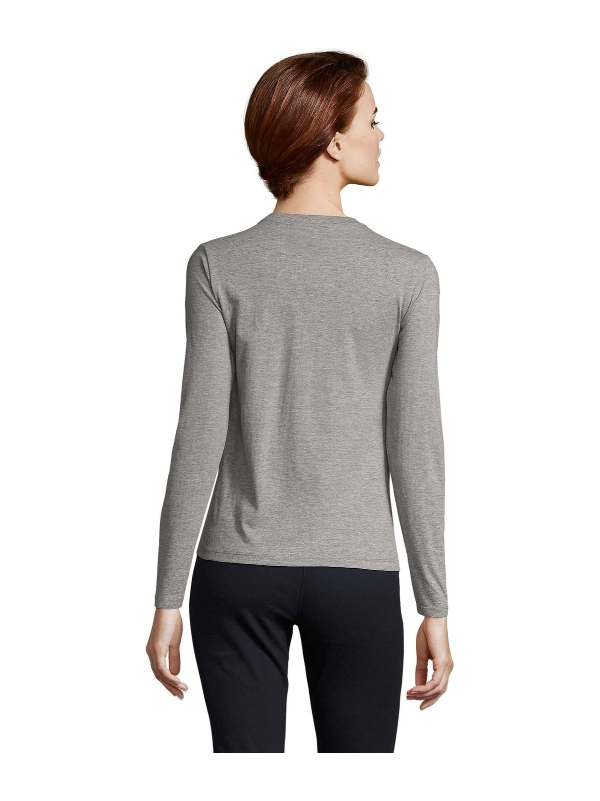 Γυναικείο T-shirt Μακρυμάνικο 02075 Sol's Imperial LSL Women Grey Melange