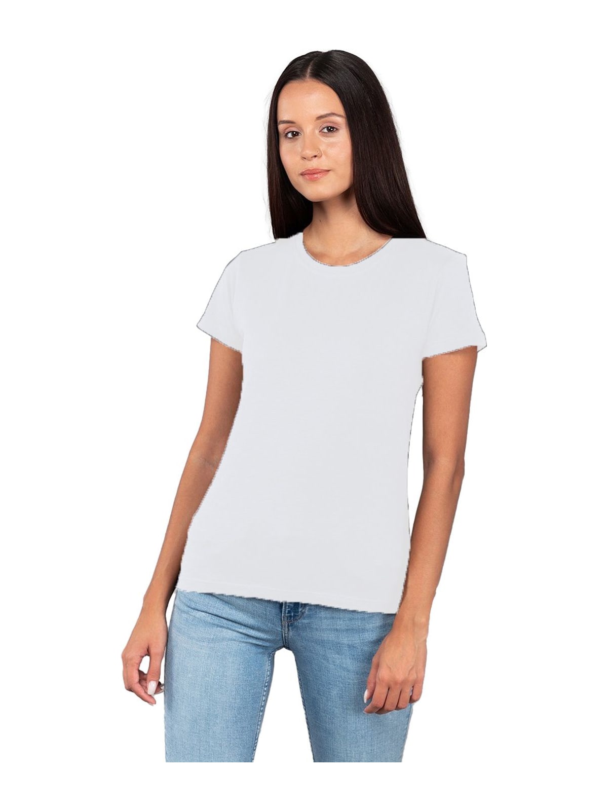 Γυναικεία Κοντομάνικη Φλάμα Μπλούζα 00580 About Basics Crystal White
