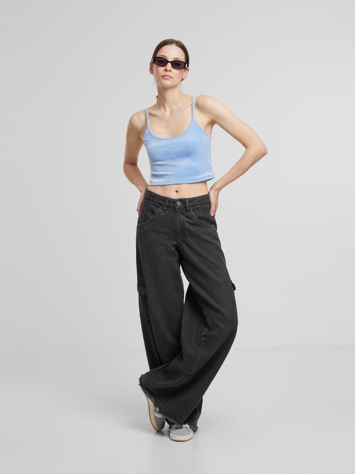 Γυναικείο Βελούδινο Top TB7115 Urban Classics Powderblue
