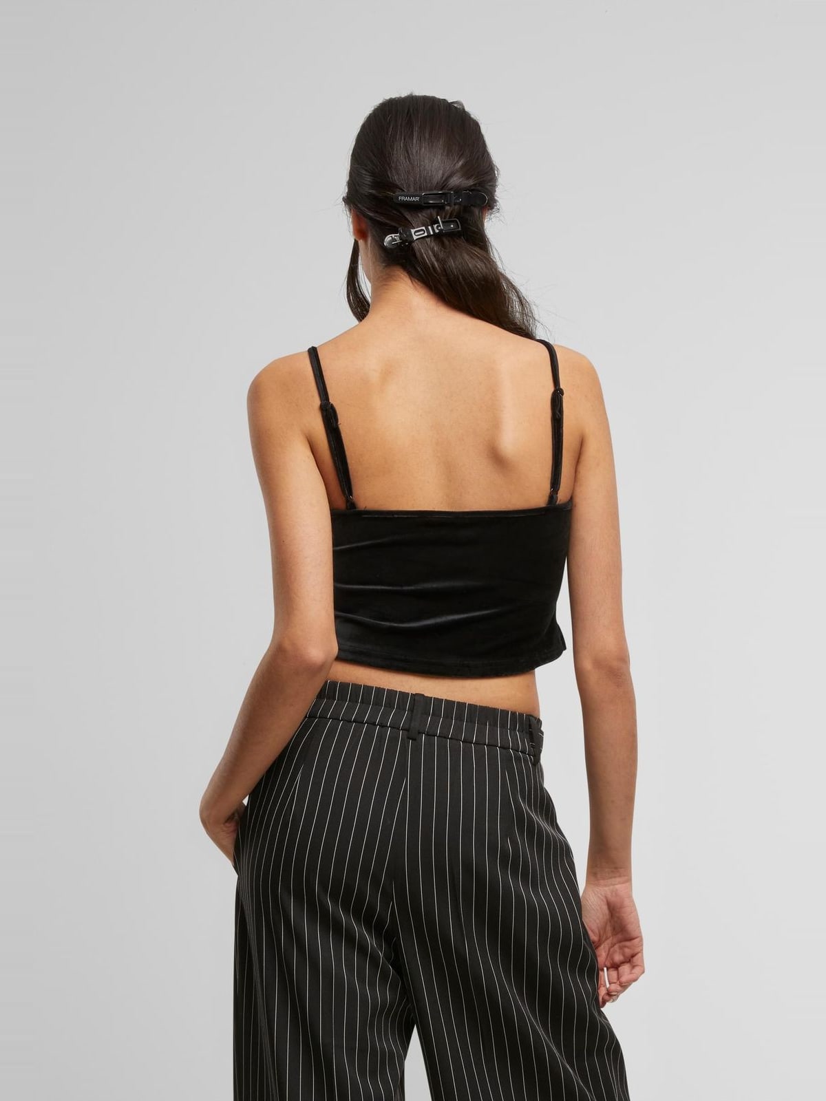 Γυναικείο Βελούδινο Crop Top TB7115-00007 Urban Classics Black