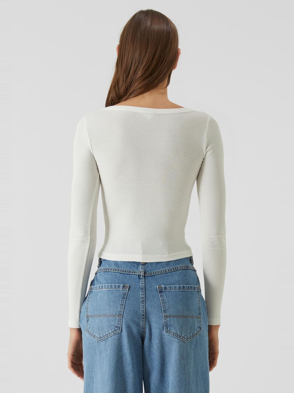 Γυναικεία Μακρυμάνικη Μπλούζα Rib Jersey TB7147 Urban Classics offwhite