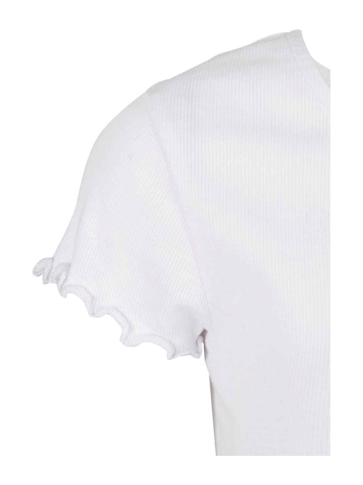 Γυναικείο Cropped T-Shirt με Κουμπιά TB4103 Urban Classics White