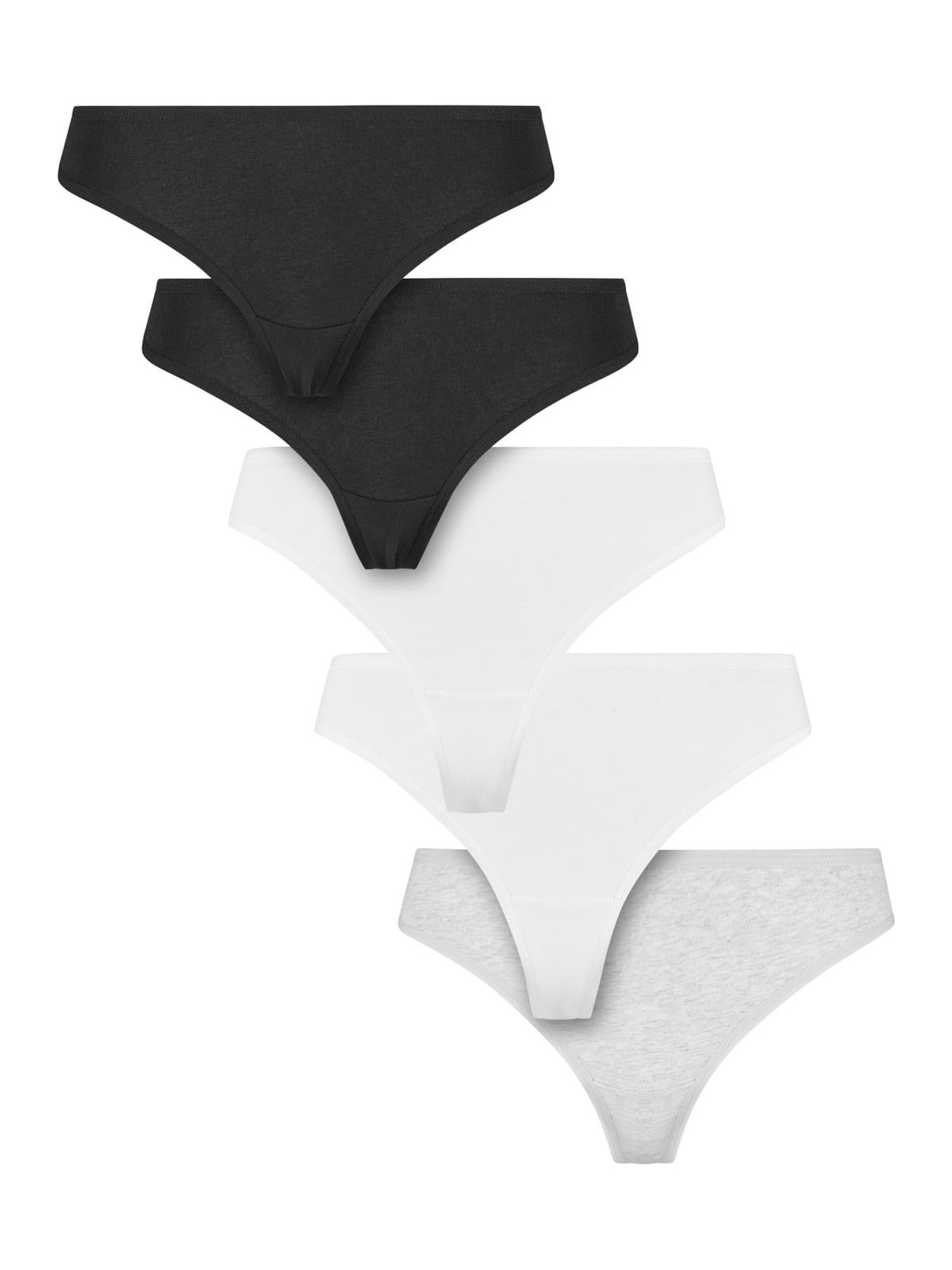 Γυναικεία Εσώρουχα Tanga Cotton 5-Pack TB7666C-20541 Urban Classics black+black+white+white+heathergrey