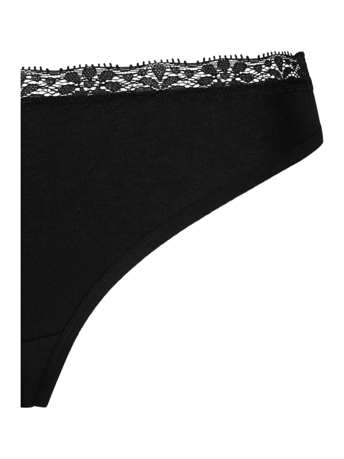 Ladies Basic Cotton Tanga Lace 5-Pack Urban Classics TB7667C-03878 black+black+black+black+black