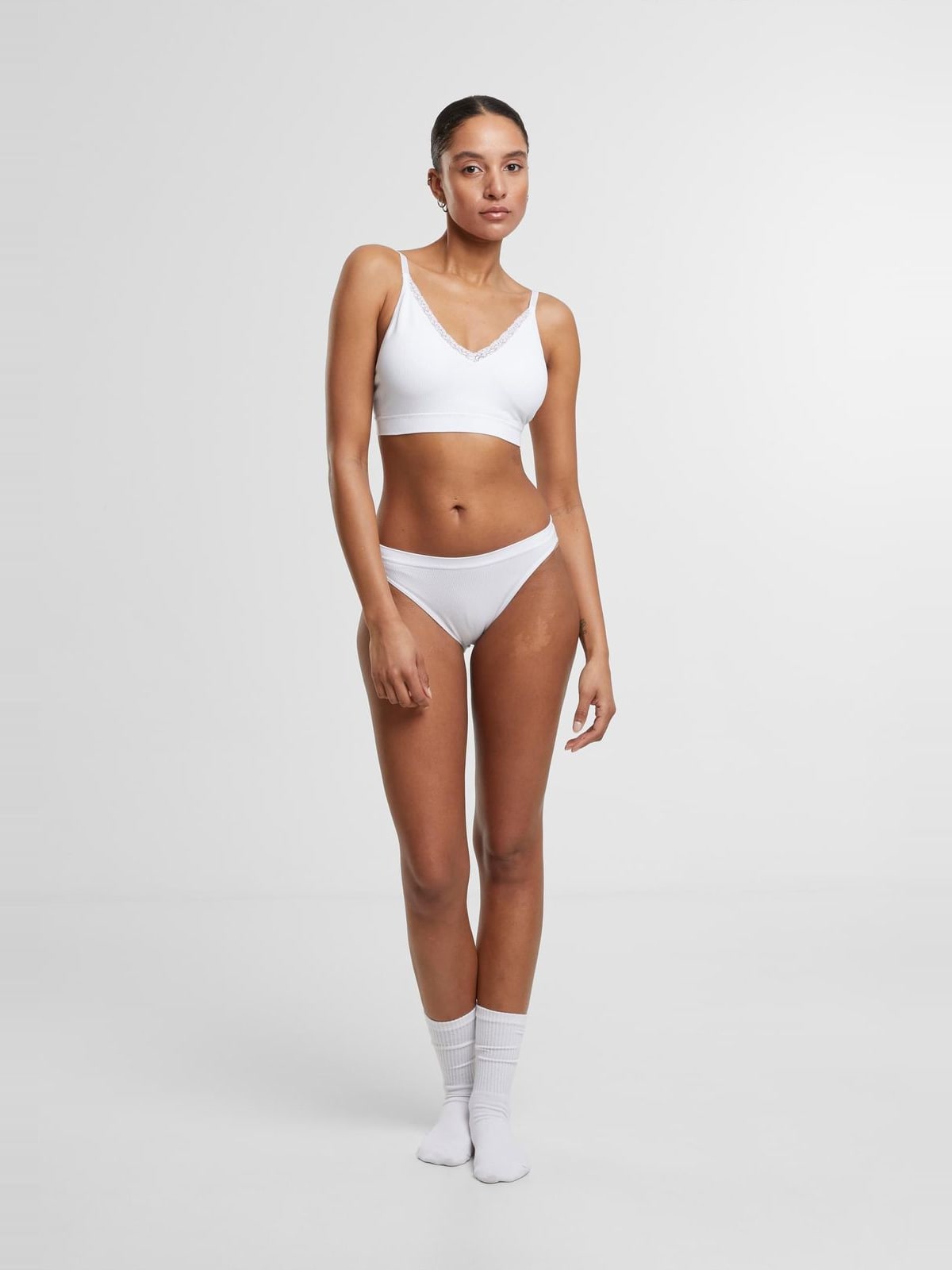 Γυναικεία Μπουστάκια Bralette 2-Pack TB7657A Urban Classics white+white