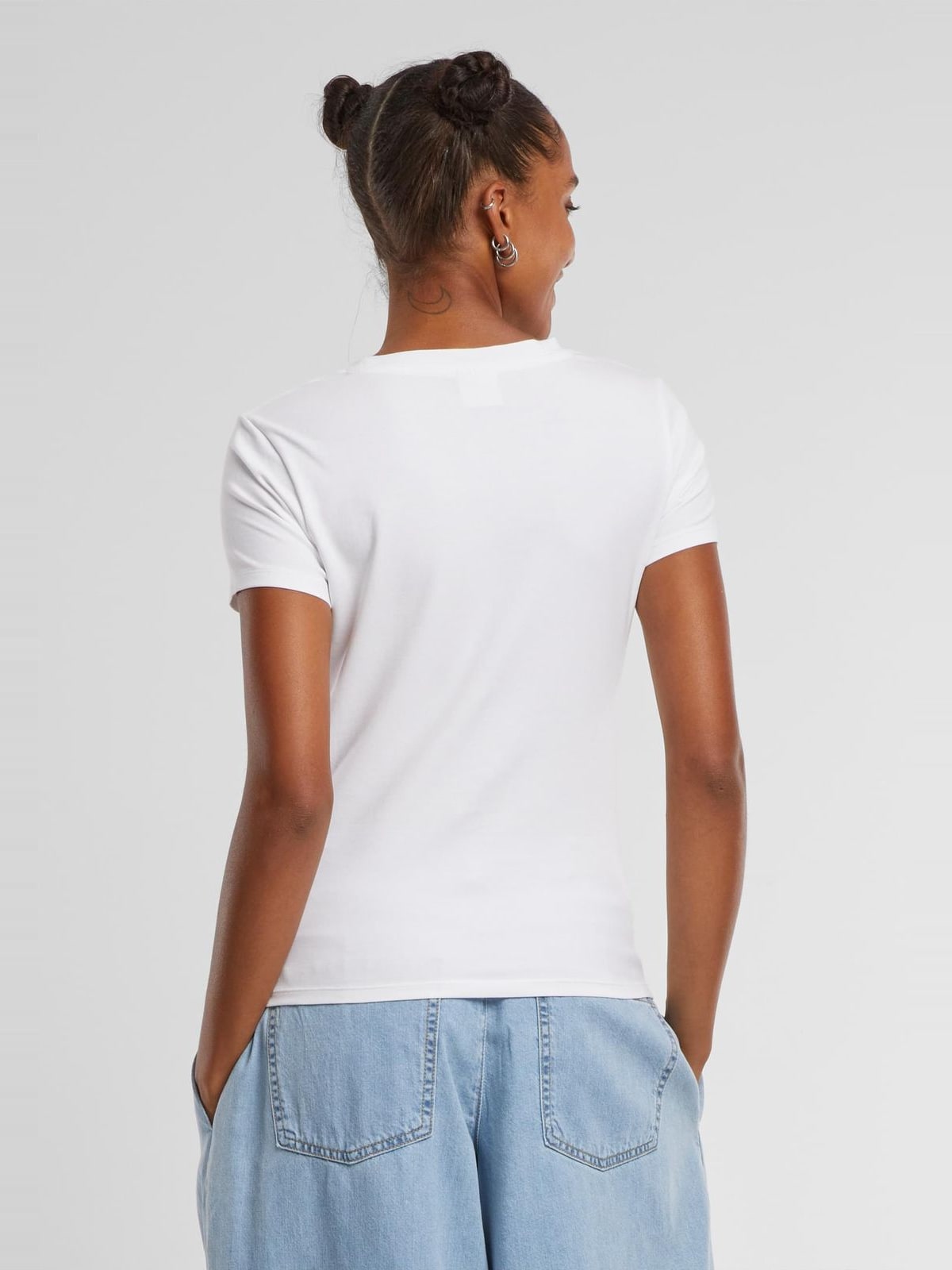 Γυναικείο T-Shirt Short Cut Out TB7454 Urban Classics White