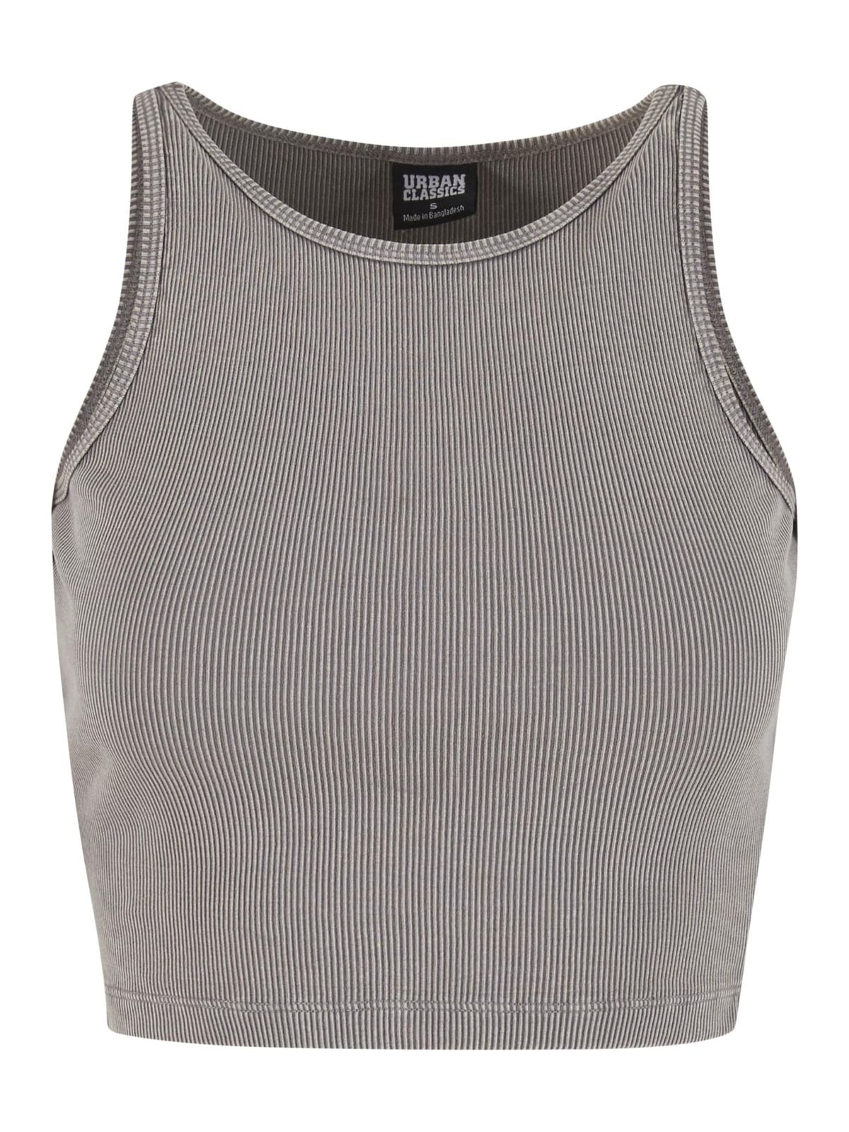 Γυναικείο Cropped Top Washed Rib Jersey TB7482-17822 Urban Classics steelgrey