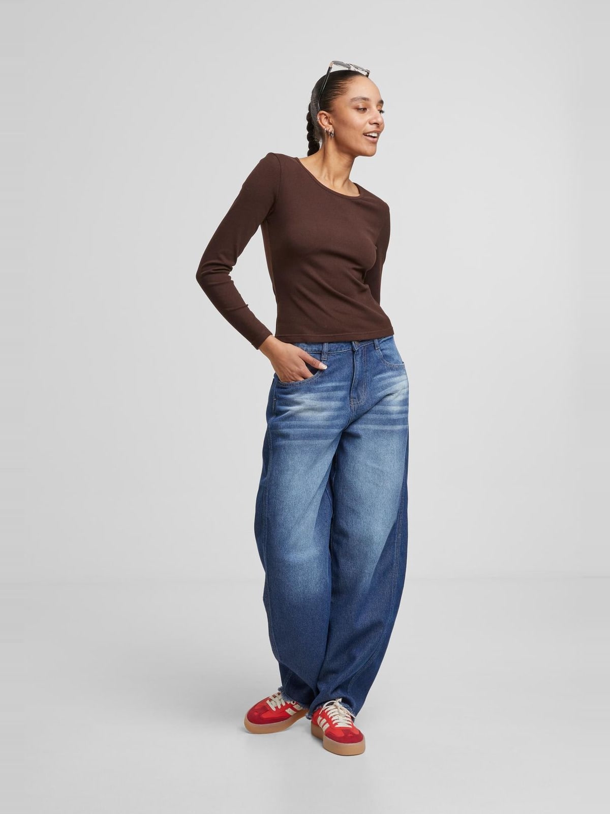 Γυναικεία Μακρυμάνικη Μπλούζα Ladies Heat Slim TB7786 Urban Classics warmbrown