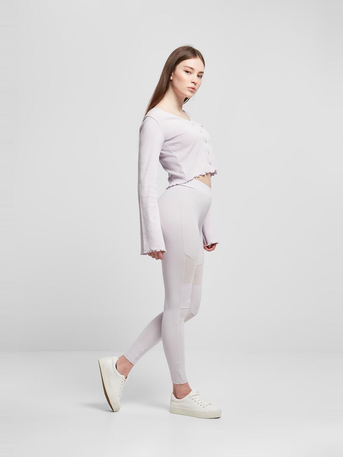 Γυναικείο Κολάν Tech Mesh TB1174 Urban Classics Softlilac