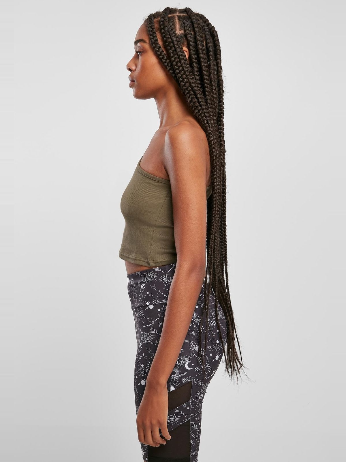 Γυναικείο Cropped Ασύμμετρο Τοπ TB2609-00472 Urban Classics Khaki