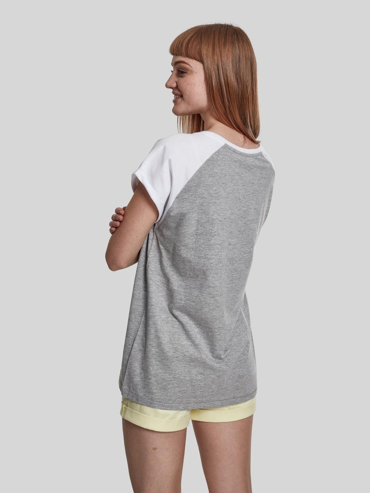 Γυναικείο T-shirt TB1913-01219 Urban Classics Raglan Tee Grey/White