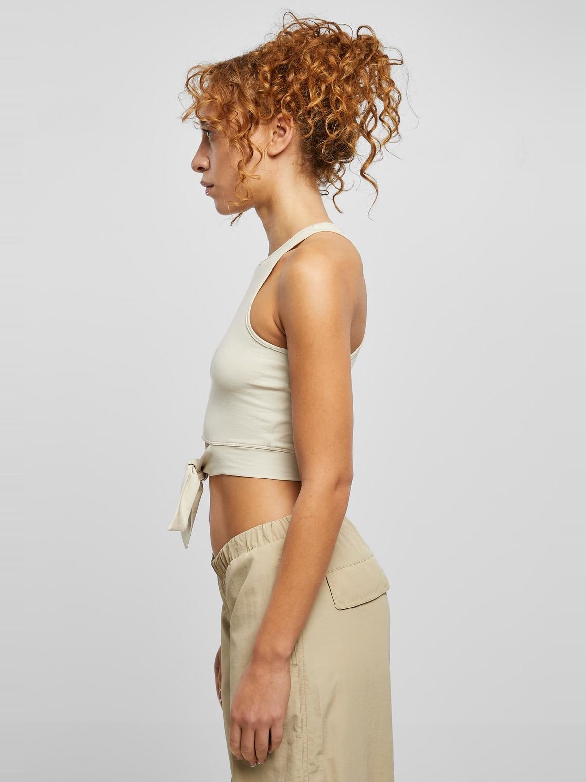 Γυναικείο Cropped Τοπ με Κόμπο TB6048-03680 Urban Classics softseagrass
