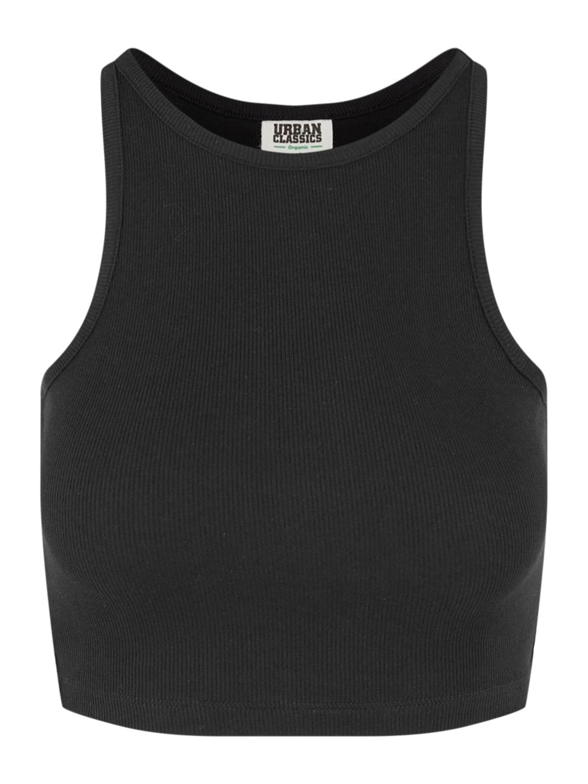 Ladies Organic Cropped Rib Top 2-Pack Urban Classics TB6185A-00825 black/black